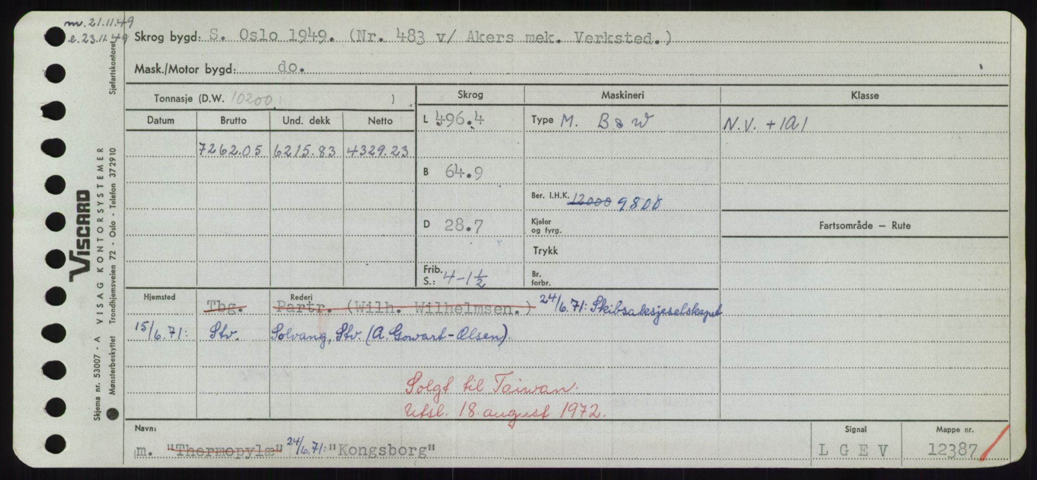 Sjøfartsdirektoratet med forløpere, Skipsmålingen, RA/S-1627/H/Hd/L0020: Fartøy, K-Kon, p. 525