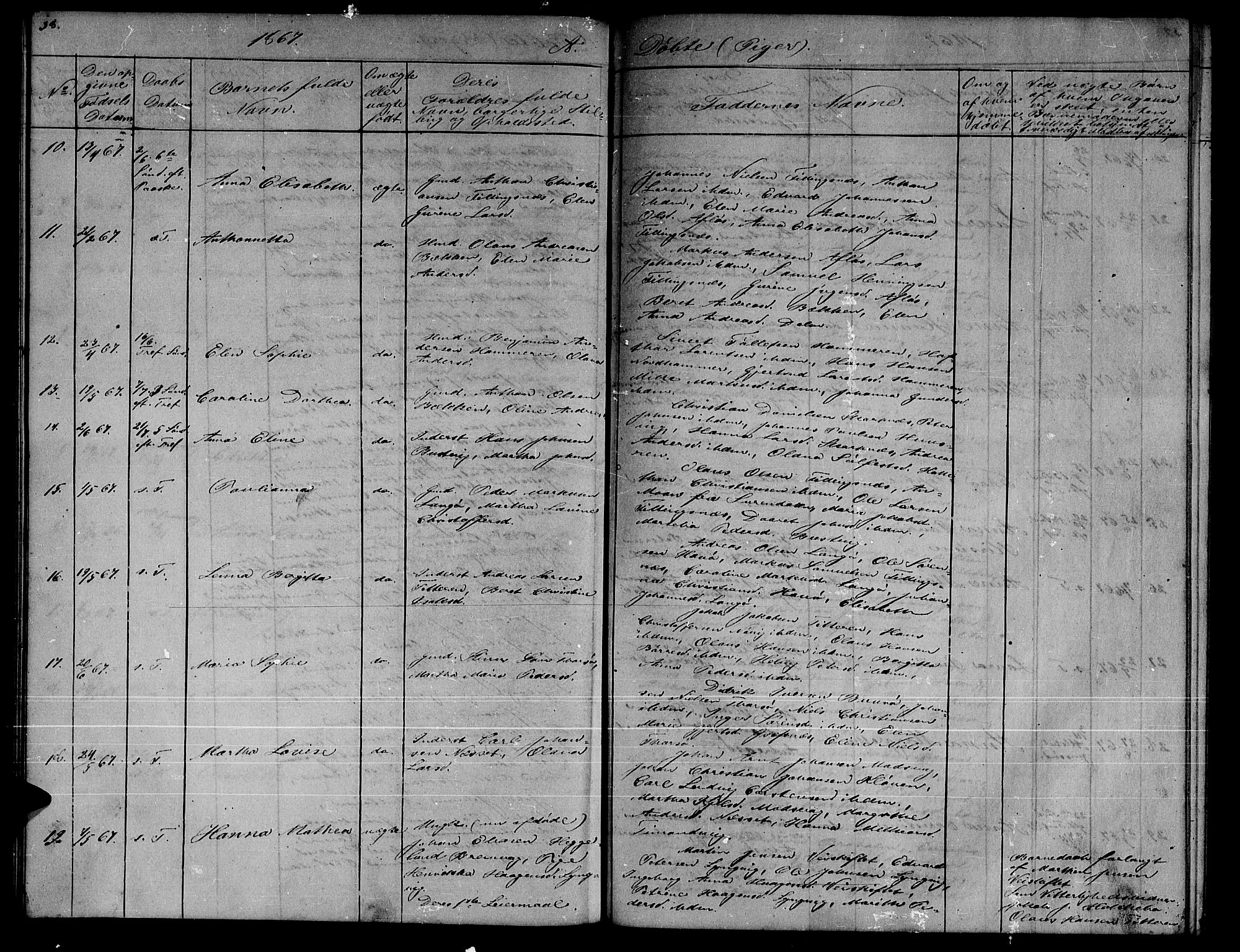 Ministerialprotokoller, klokkerbøker og fødselsregistre - Sør-Trøndelag, SAT/A-1456/634/L0539: Parish register (copy) no. 634C01, 1866-1873, p. 38