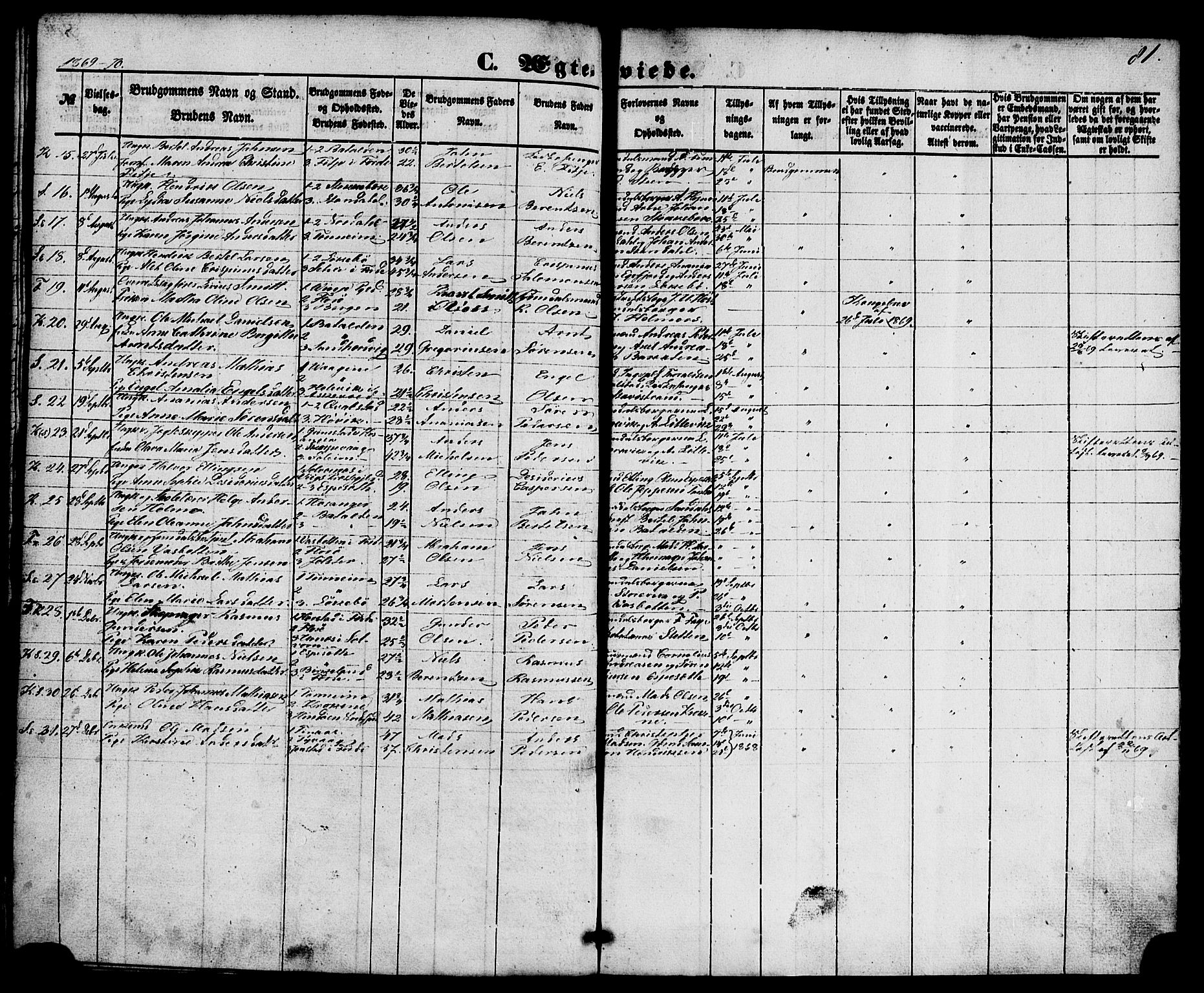 Kinn sokneprestembete, SAB/A-80801/H/Haa/Haaa/L0010: Parish register (official) no. A 10, 1852-1869, p. 81