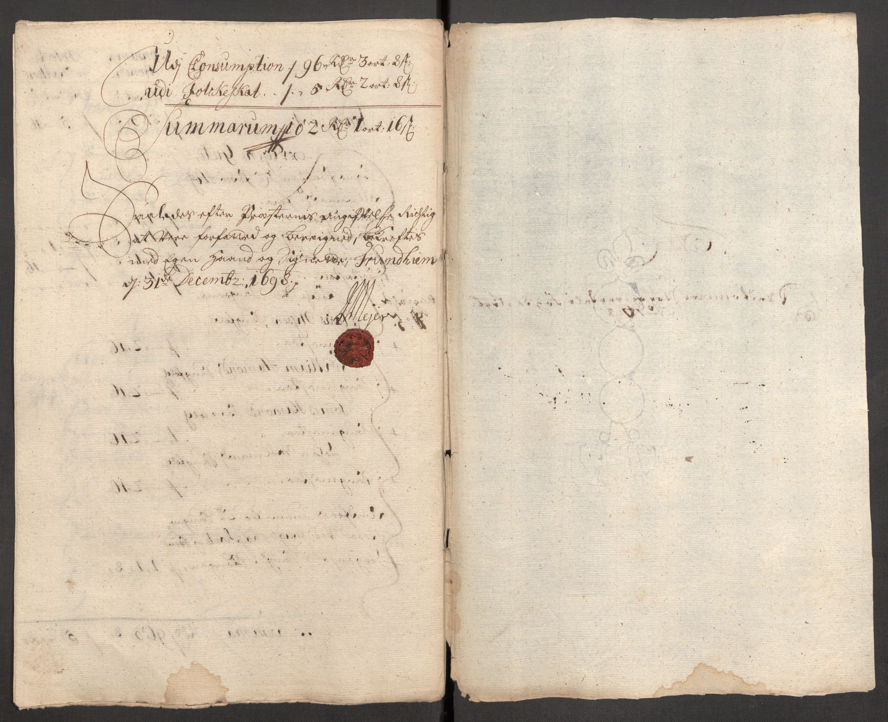 Rentekammeret inntil 1814, Reviderte regnskaper, Fogderegnskap, AV/RA-EA-4092/R62/L4190: Fogderegnskap Stjørdal og Verdal, 1698, p. 182