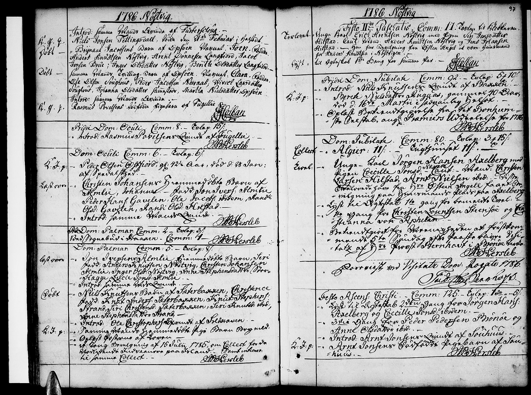 Ministerialprotokoller, klokkerbøker og fødselsregistre - Nordland, SAT/A-1459/814/L0222: Parish register (official) no. 814A03, 1752-1819, p. 97