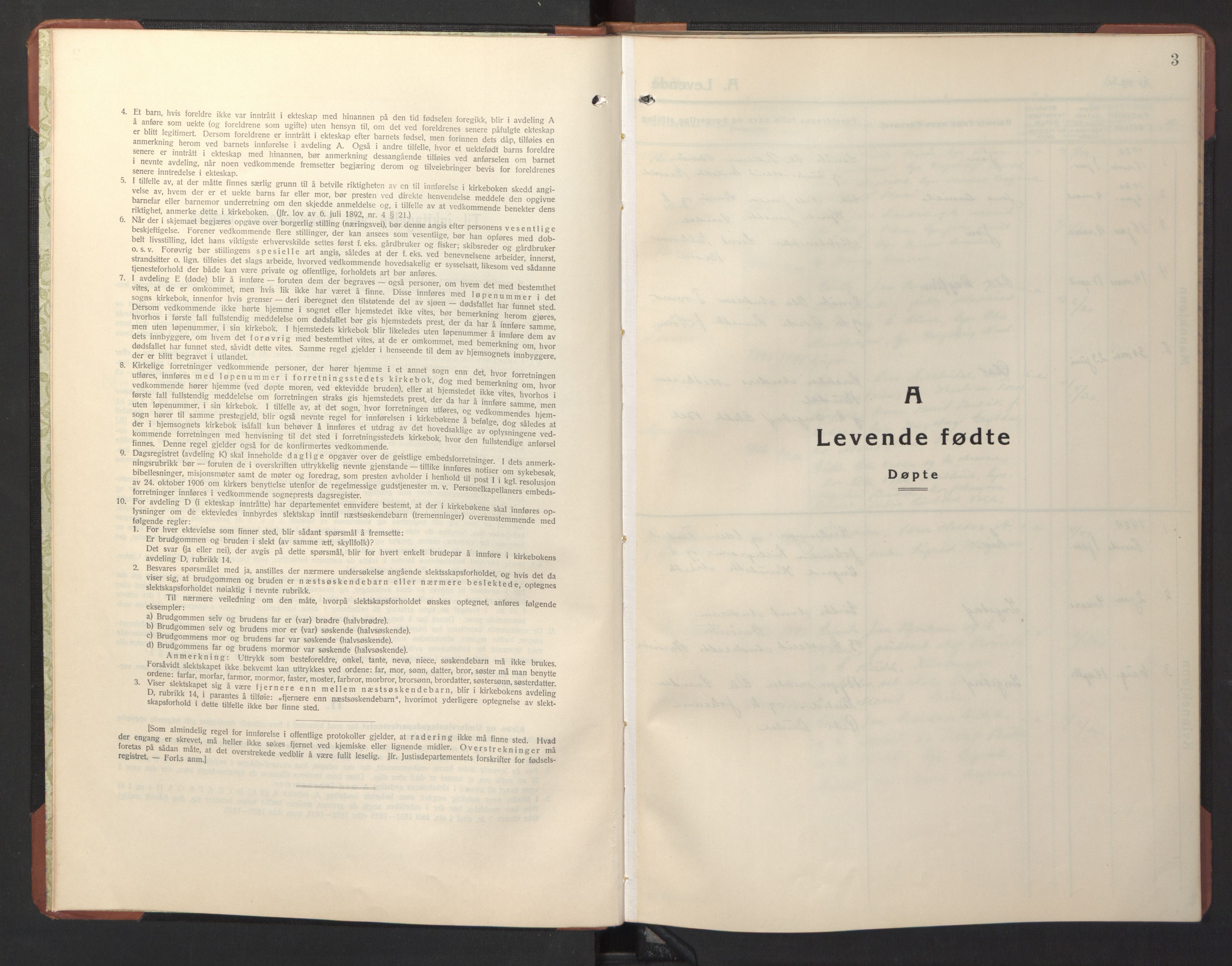 Ministerialprotokoller, klokkerbøker og fødselsregistre - Sør-Trøndelag, SAT/A-1456/690/L1053: Parish register (copy) no. 690C03, 1930-1947, p. 3