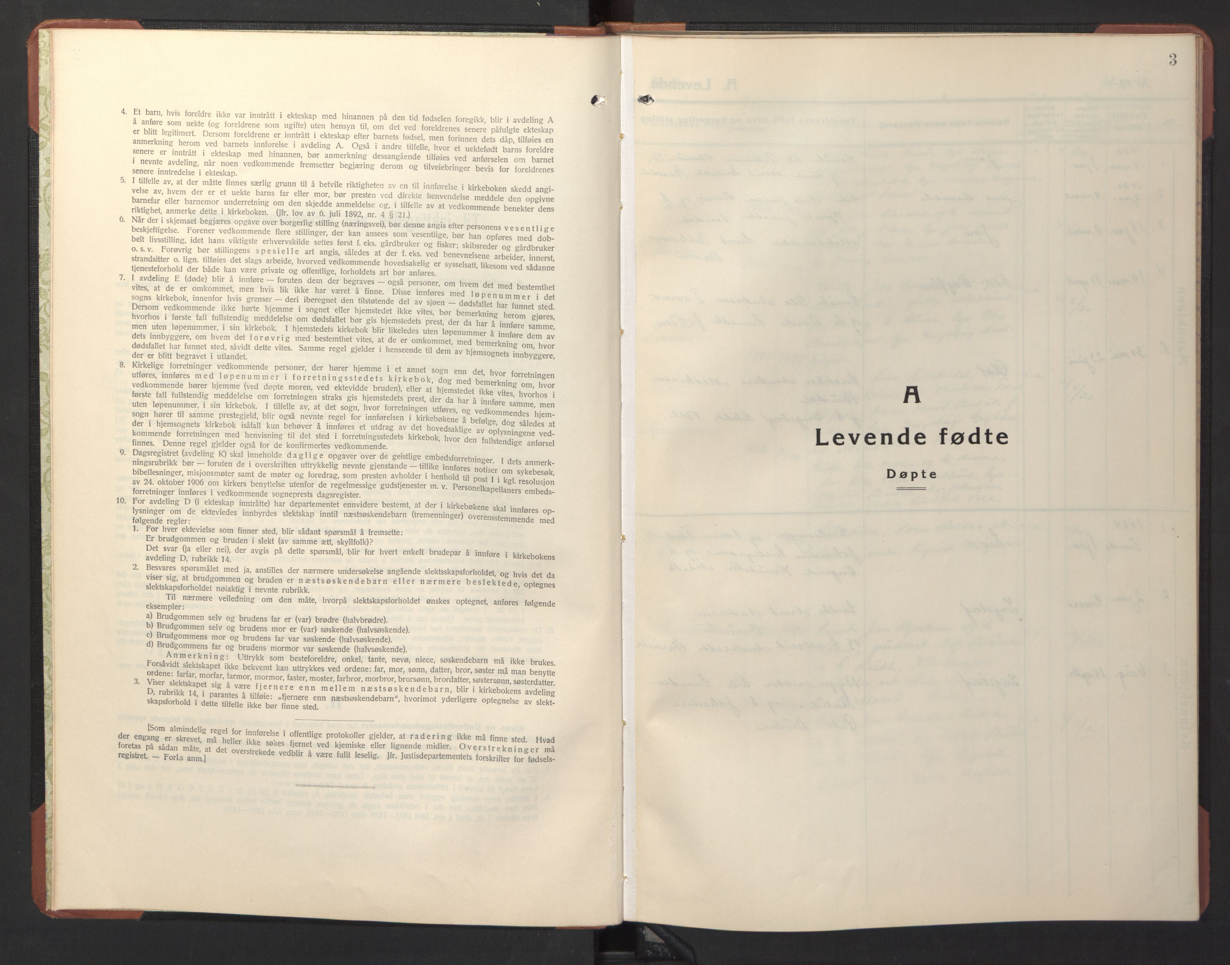 Ministerialprotokoller, klokkerbøker og fødselsregistre - Sør-Trøndelag, AV/SAT-A-1456/690/L1053: Parish register (copy) no. 690C03, 1930-1947, p. 3
