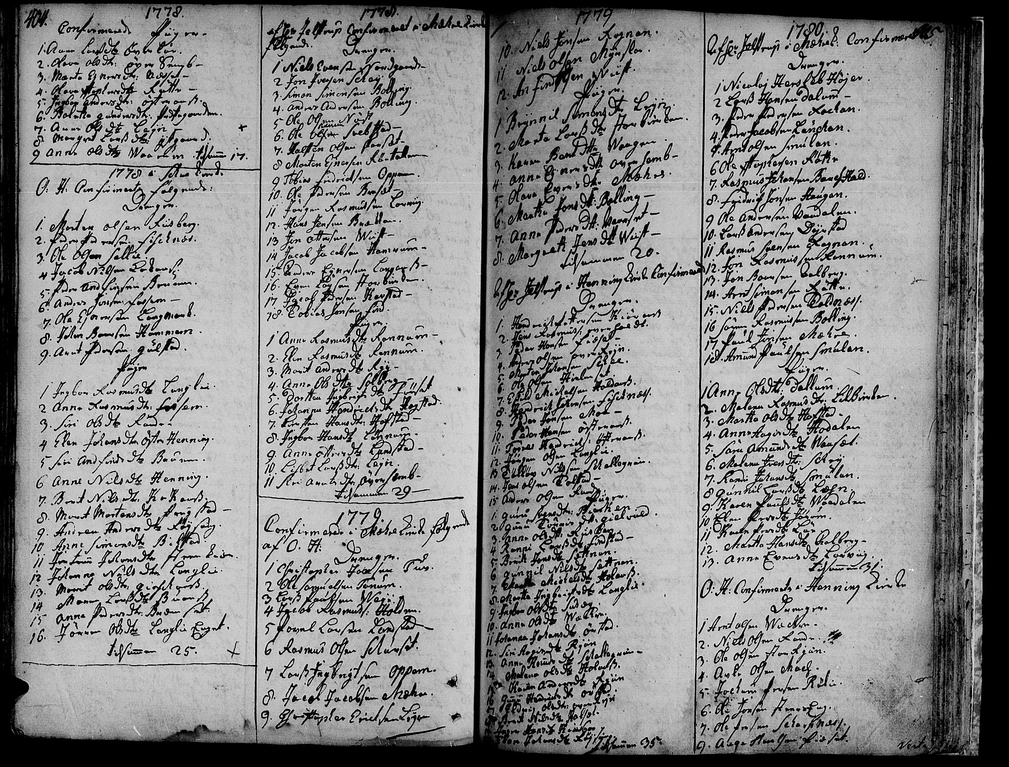 Ministerialprotokoller, klokkerbøker og fødselsregistre - Nord-Trøndelag, SAT/A-1458/735/L0331: Parish register (official) no. 735A02, 1762-1794, p. 404-405