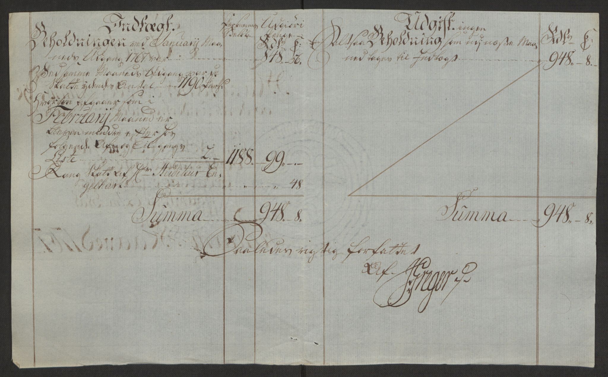 Rentekammeret inntil 1814, Reviderte regnskaper, Byregnskaper, AV/RA-EA-4066/R/Rj/L0198/0001: [J4] Kontribusjonsregnskap / Ekstraskatt, 1762-1768, p. 437
