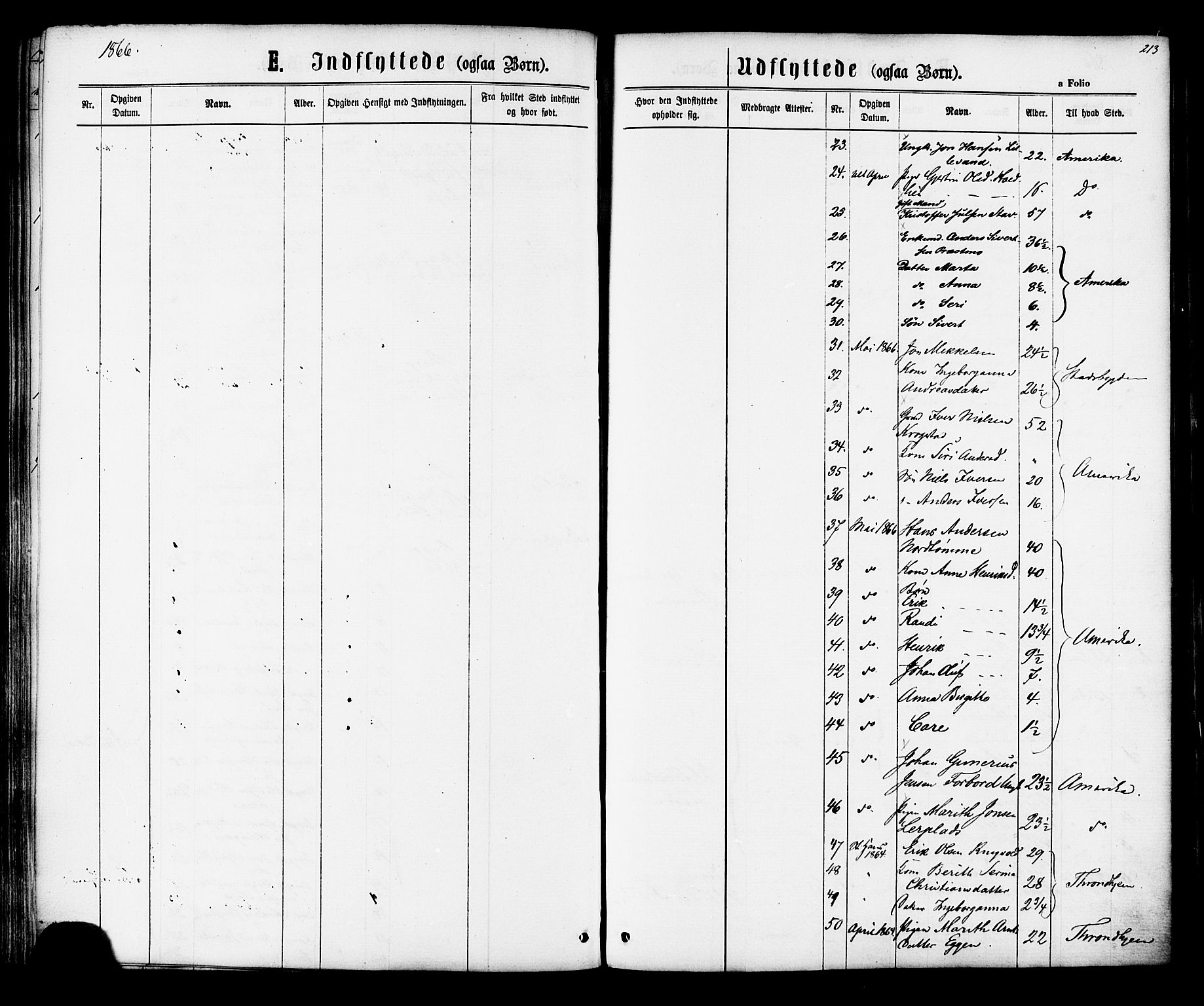 Ministerialprotokoller, klokkerbøker og fødselsregistre - Sør-Trøndelag, SAT/A-1456/616/L0409: Parish register (official) no. 616A06, 1865-1877, p. 213