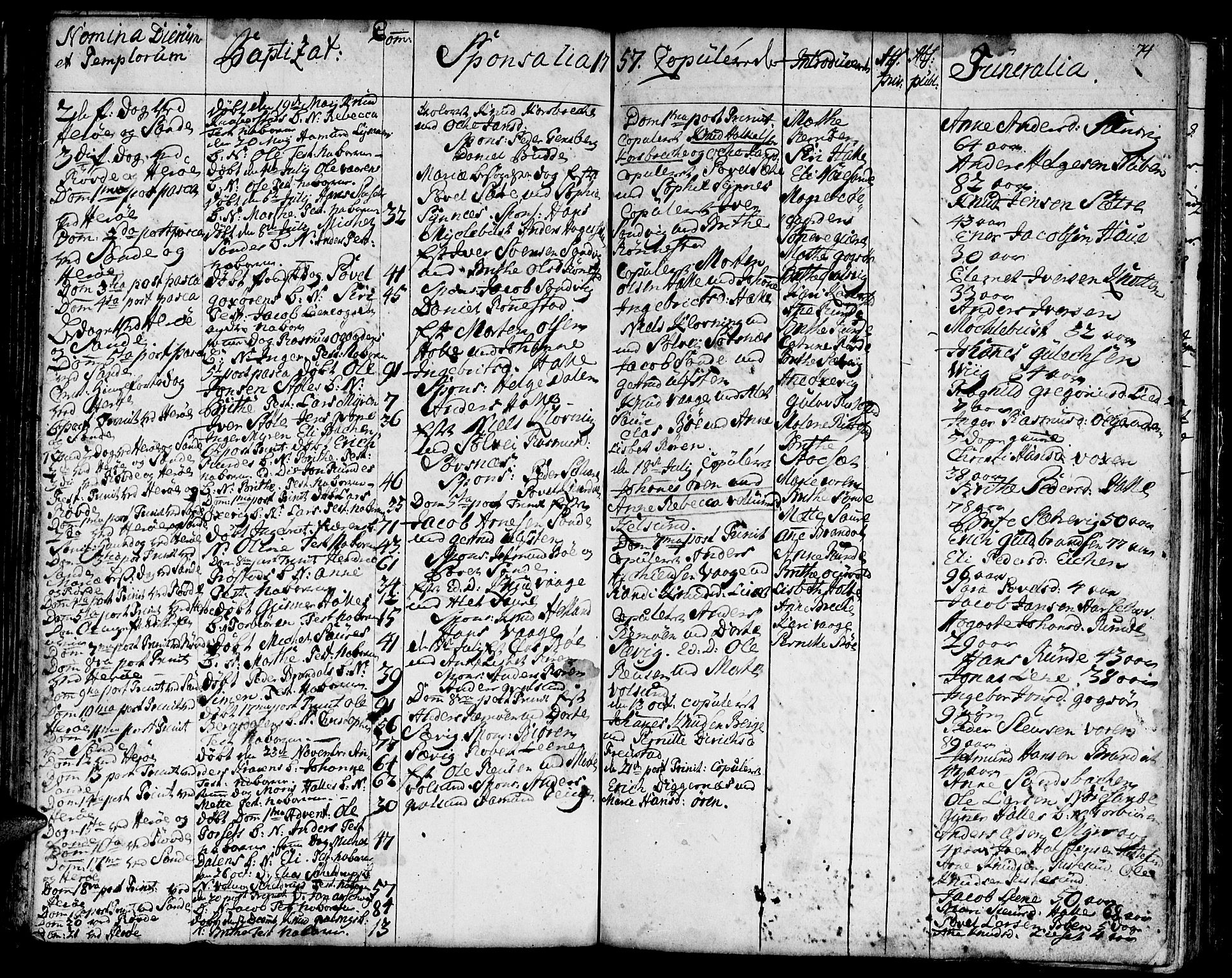 Ministerialprotokoller, klokkerbøker og fødselsregistre - Møre og Romsdal, SAT/A-1454/507/L0066: Parish register (official) no. 507A01, 1731-1766, p. 74