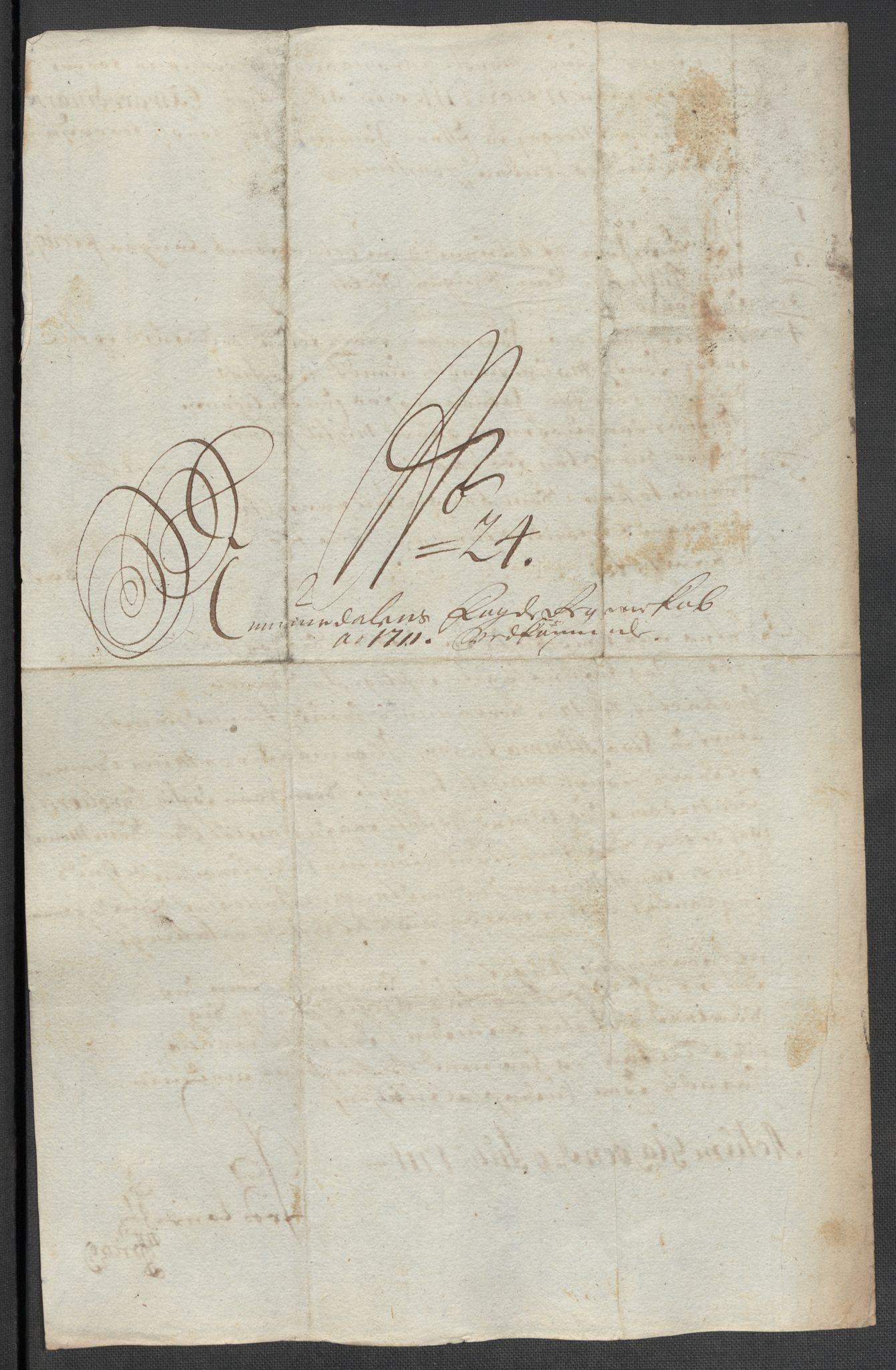 Rentekammeret inntil 1814, Reviderte regnskaper, Fogderegnskap, AV/RA-EA-4092/R64/L4432: Fogderegnskap Namdal, 1711, p. 382