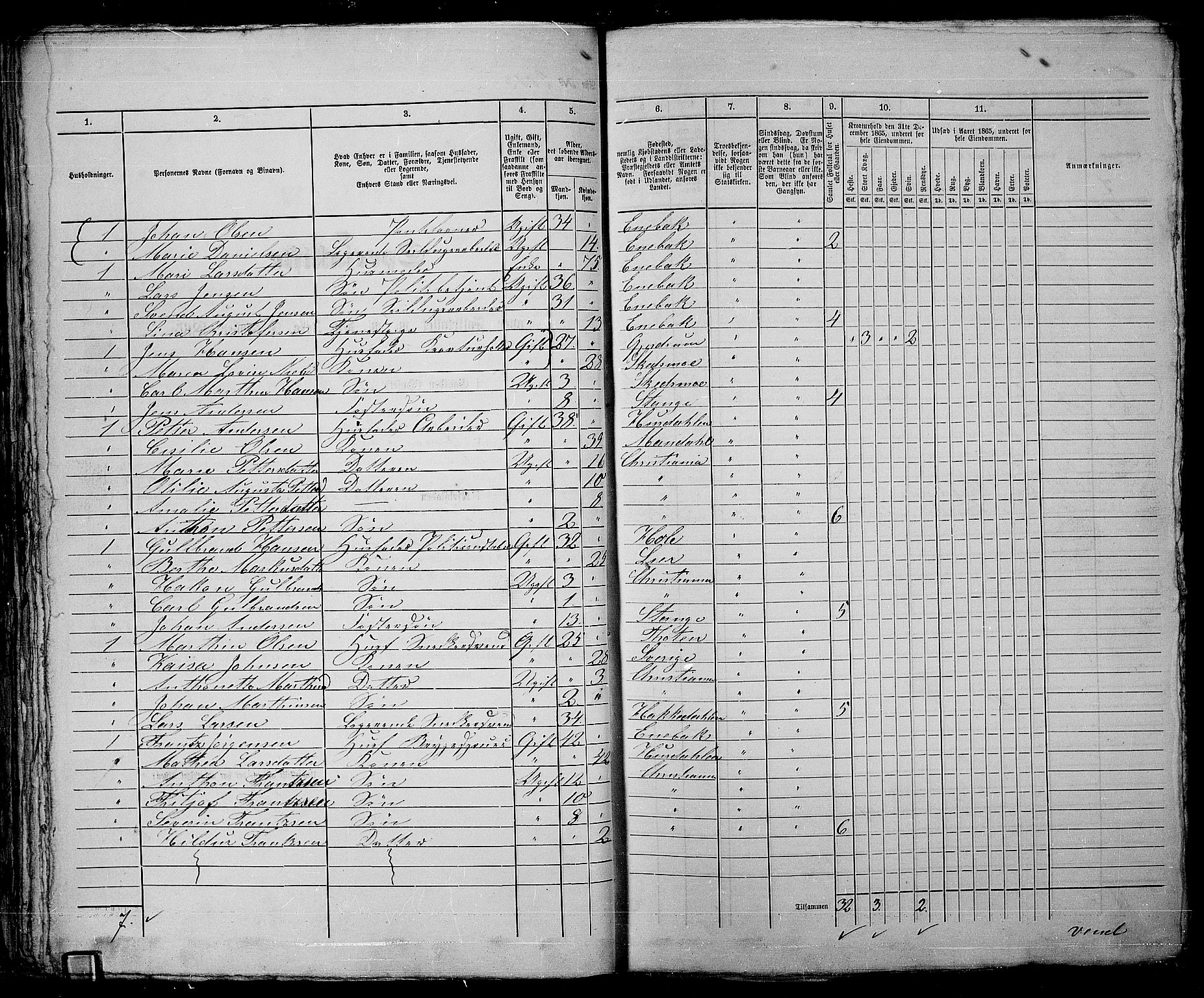 RA, 1865 census for Kristiania, 1865, p. 4496