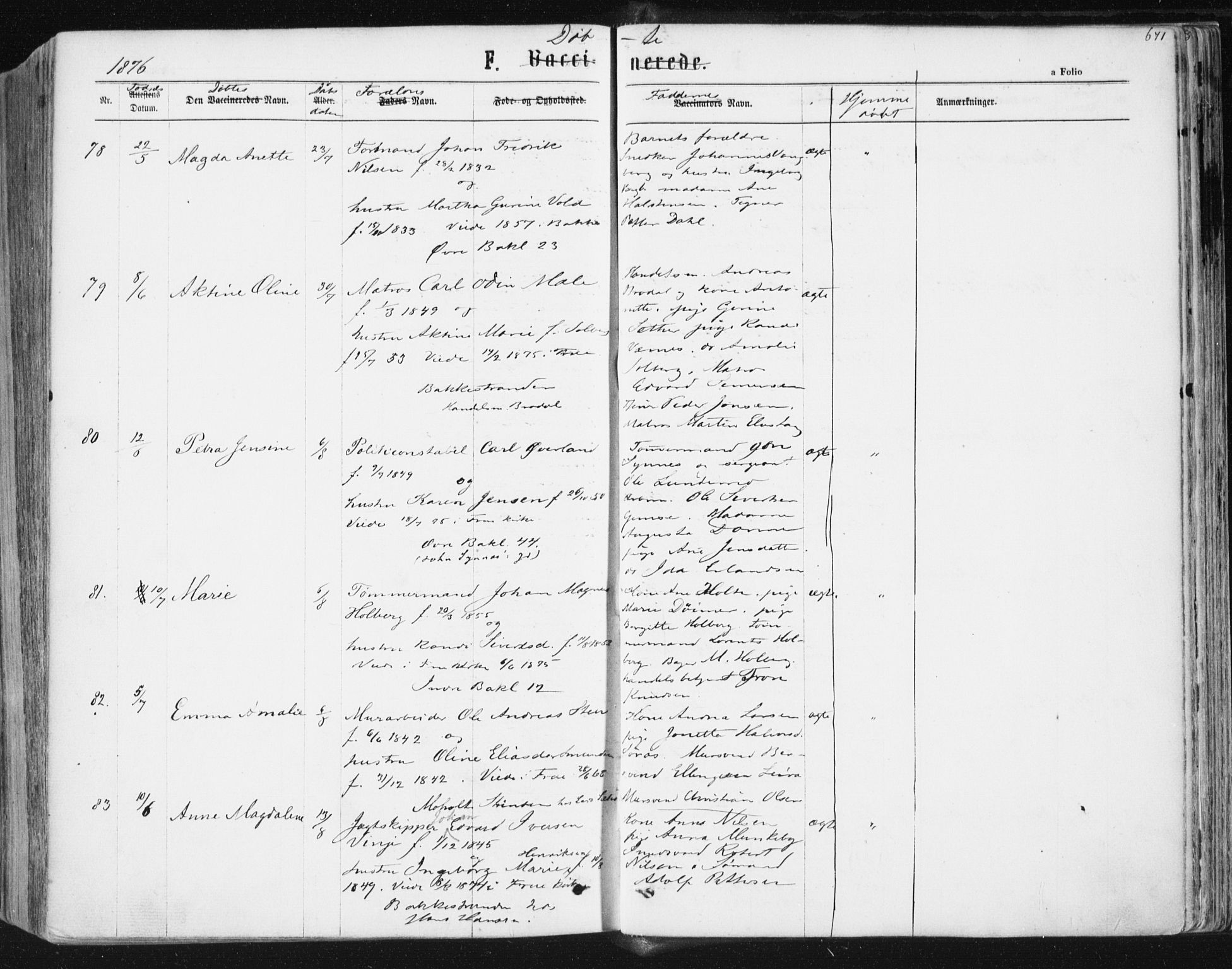 Ministerialprotokoller, klokkerbøker og fødselsregistre - Sør-Trøndelag, AV/SAT-A-1456/604/L0186: Parish register (official) no. 604A07, 1866-1877, p. 671