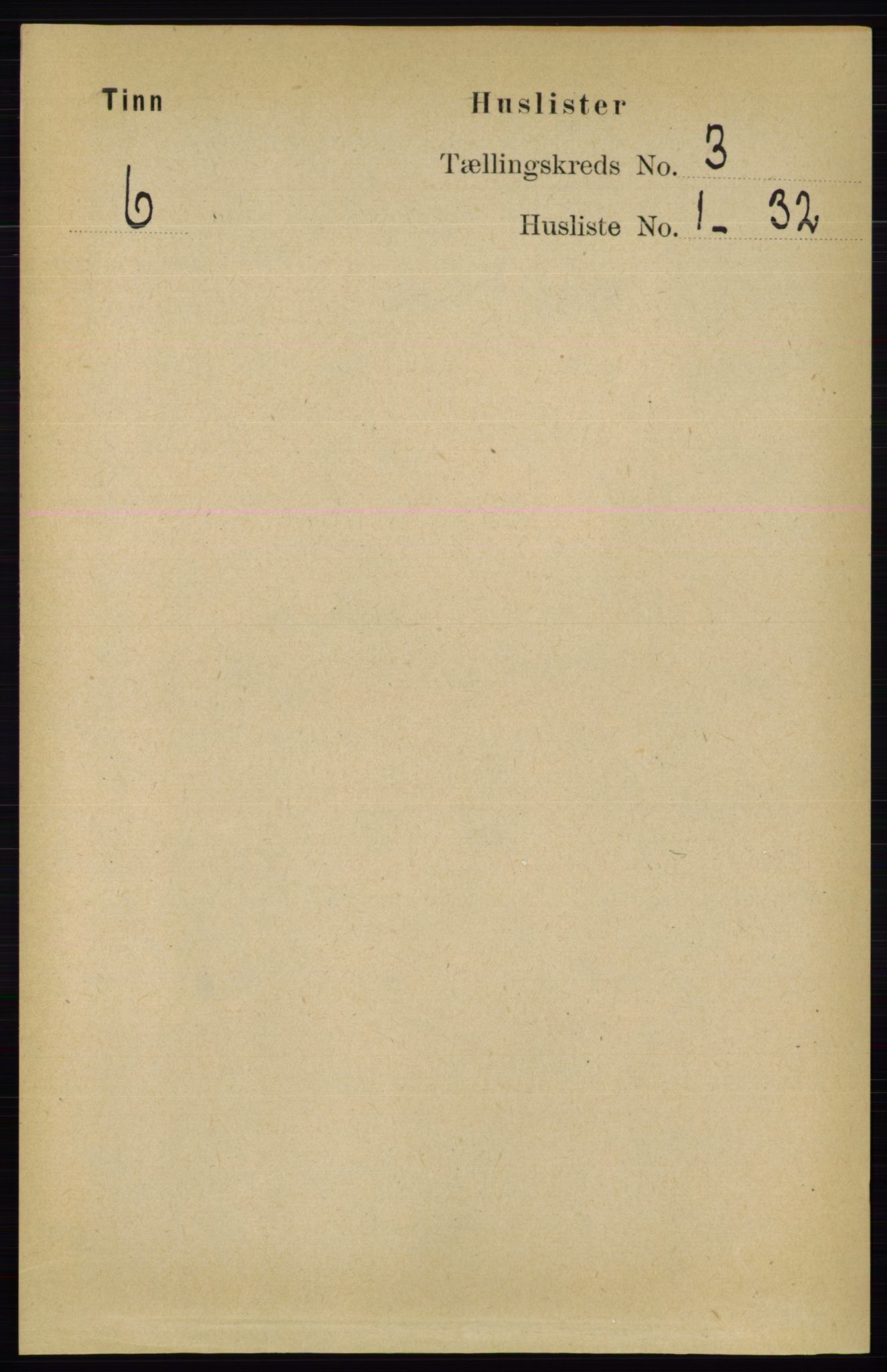 RA, 1891 census for 0826 Tinn, 1891, p. 469