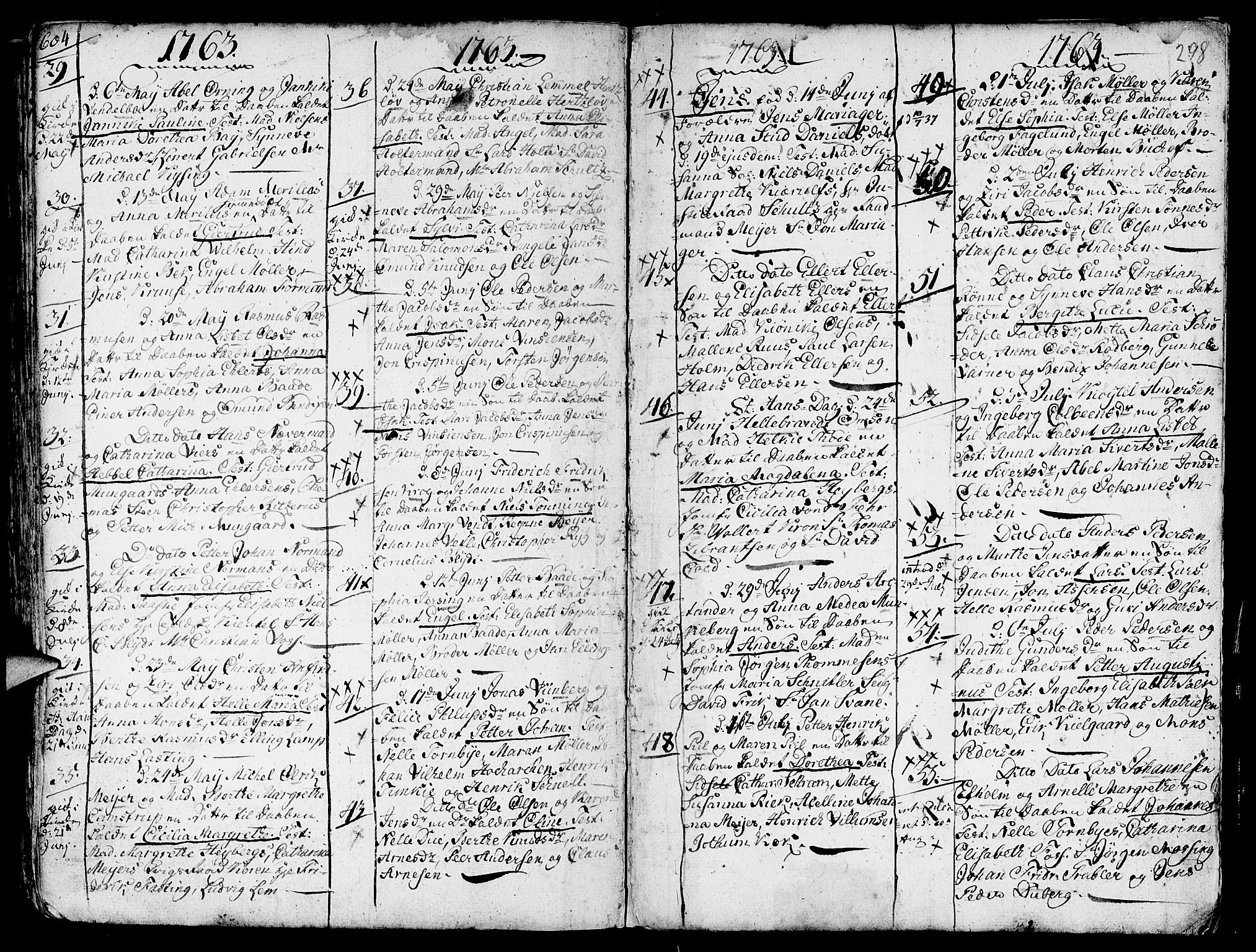 Nykirken Sokneprestembete, AV/SAB-A-77101/H/Haa/L0003: Parish register (official) no. A 3, 1717-1764, p. 298