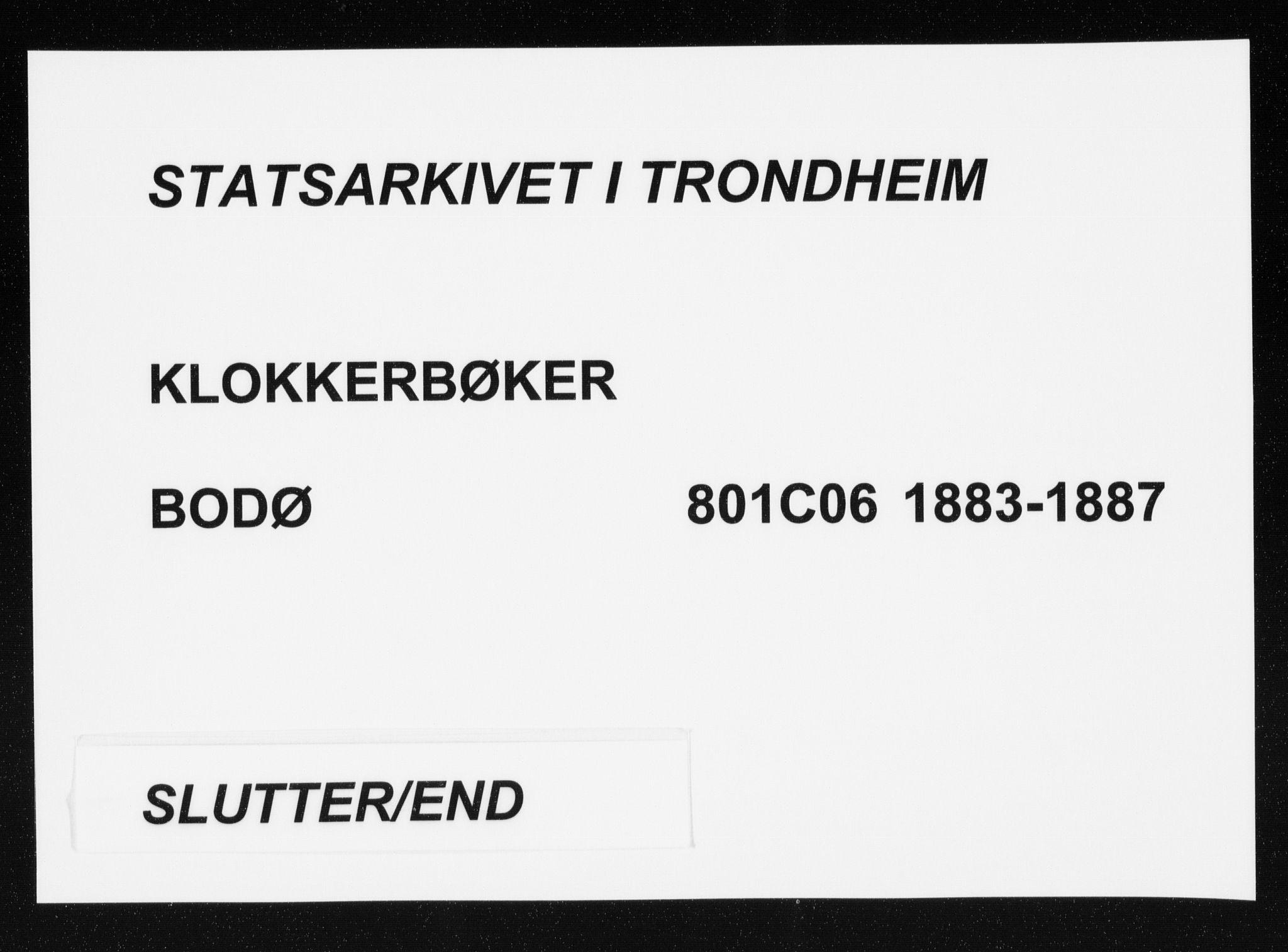 Ministerialprotokoller, klokkerbøker og fødselsregistre - Nordland, AV/SAT-A-1459/801/L0031: Parish register (copy) no. 801C06, 1883-1887