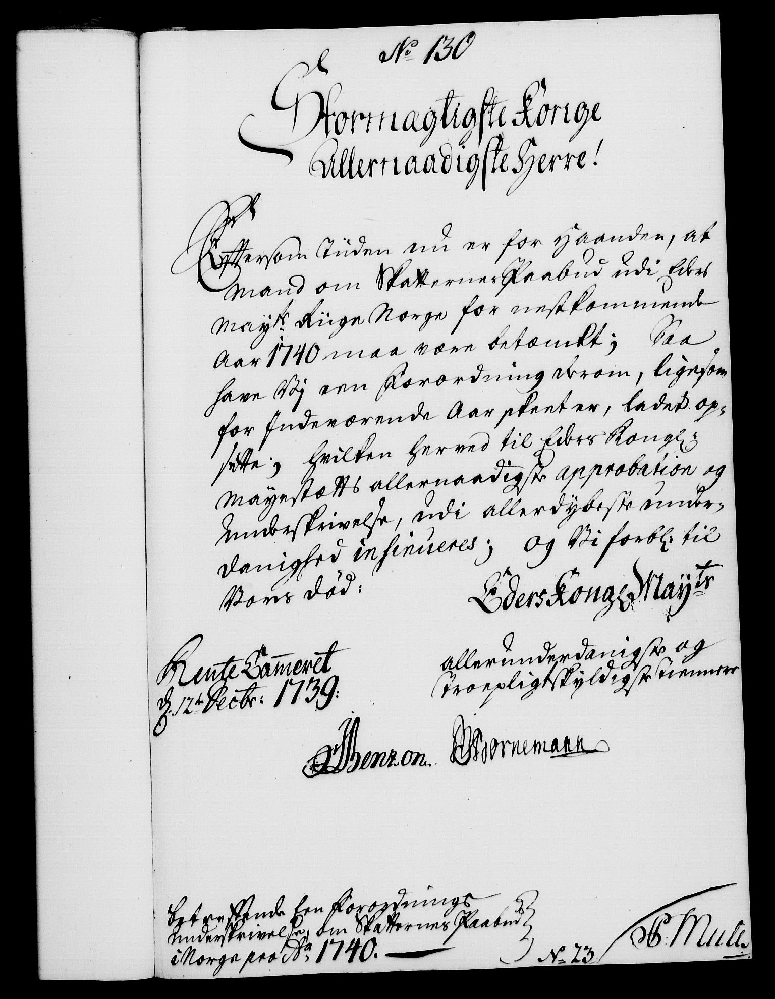 Rentekammeret, Kammerkanselliet, RA/EA-3111/G/Gf/Gfa/L0022: Norsk relasjons- og resolusjonsprotokoll (merket RK 52.22), 1739, p. 874