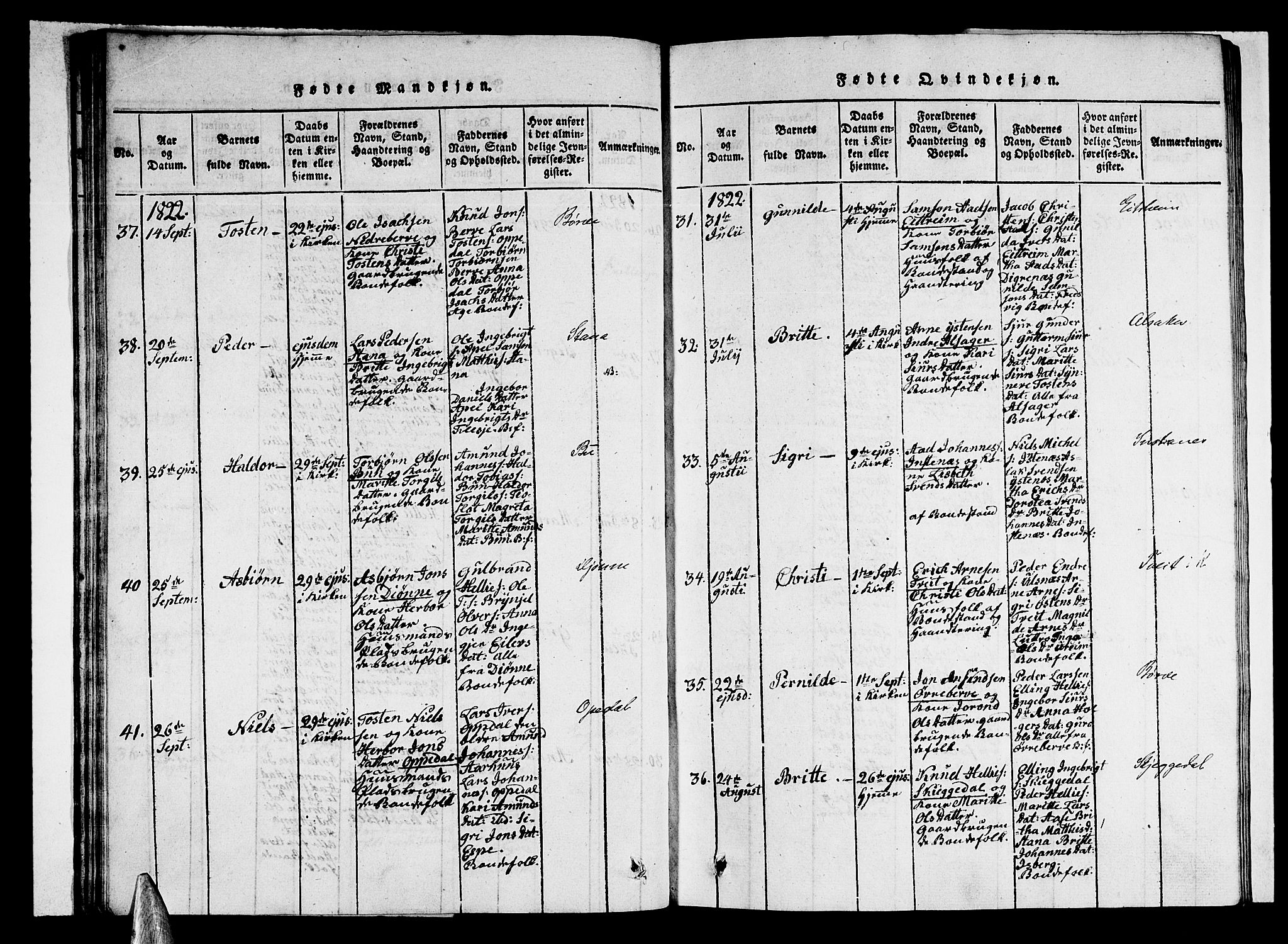 Ullensvang sokneprestembete, AV/SAB-A-78701/H/Haa: Parish register (official) no. A 9, 1819-1826