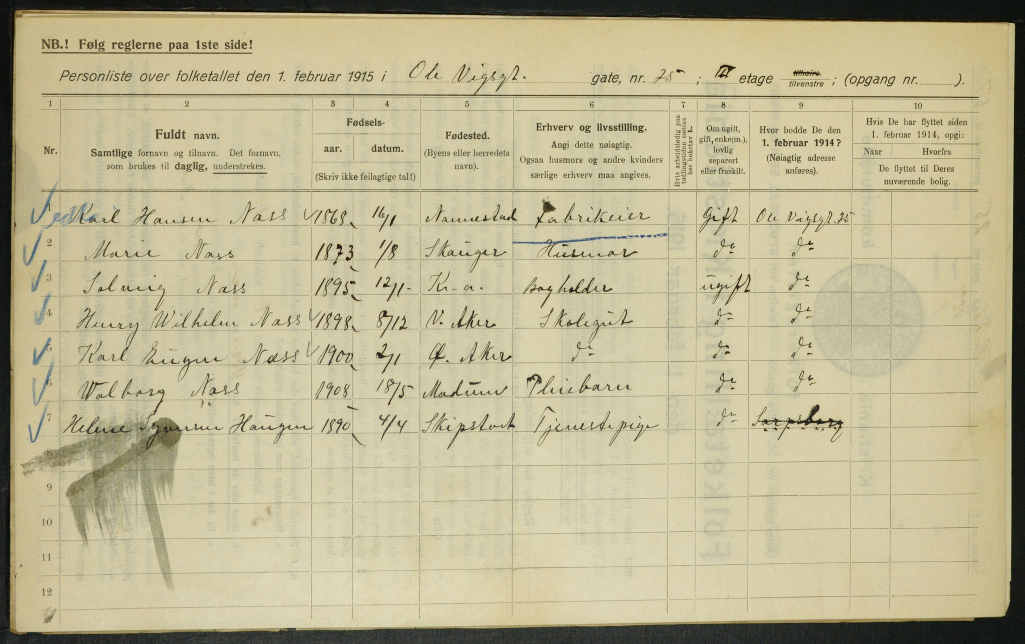 OBA, Municipal Census 1915 for Kristiania, 1915, p. 75189