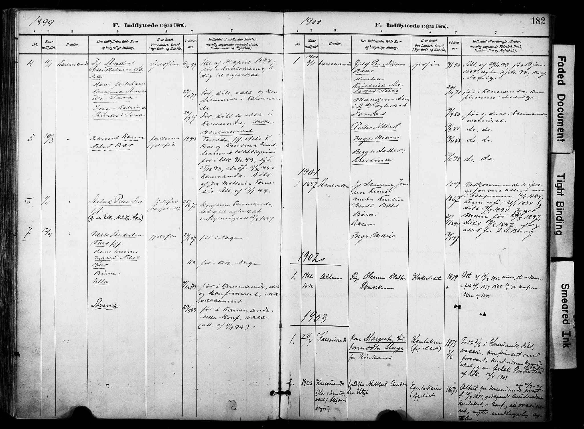 Kautokeino sokneprestembete, AV/SATØ-S-1340/H/Ha/L0005.kirke: Parish register (official) no. 5, 1896-1916, p. 182