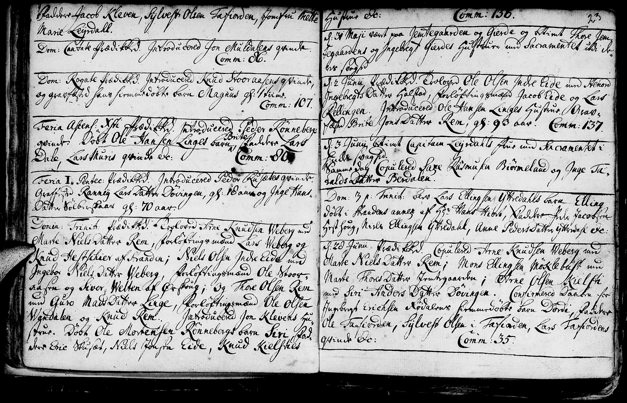 Ministerialprotokoller, klokkerbøker og fødselsregistre - Møre og Romsdal, SAT/A-1454/519/L0240: Parish register (official) no. 519A01 /1, 1736-1760, p. 23