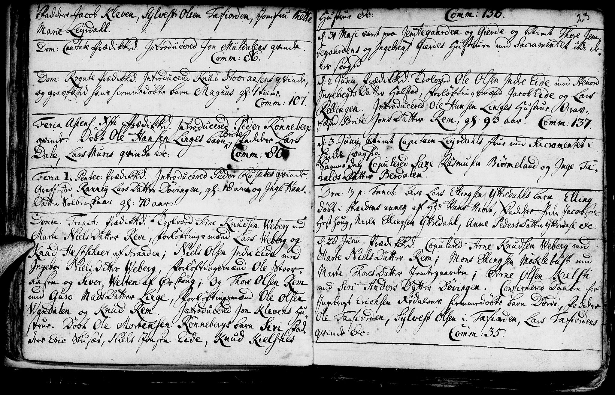 Ministerialprotokoller, klokkerbøker og fødselsregistre - Møre og Romsdal, AV/SAT-A-1454/519/L0240: Parish register (official) no. 519A01 /1, 1736-1760, p. 23