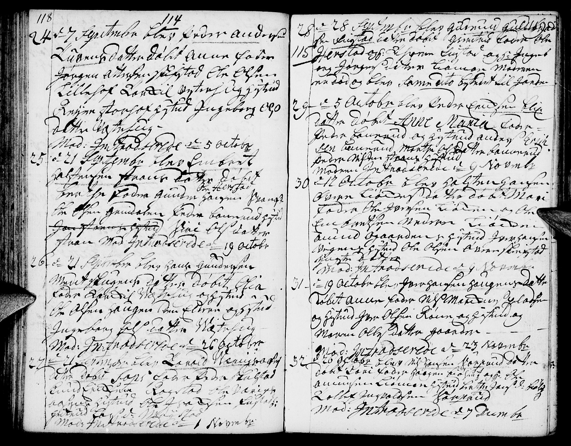 Elverum prestekontor, SAH/PREST-044/H/Ha/Haa/L0002: Parish register (official) no. 2, 1751-1756, p. 118-119
