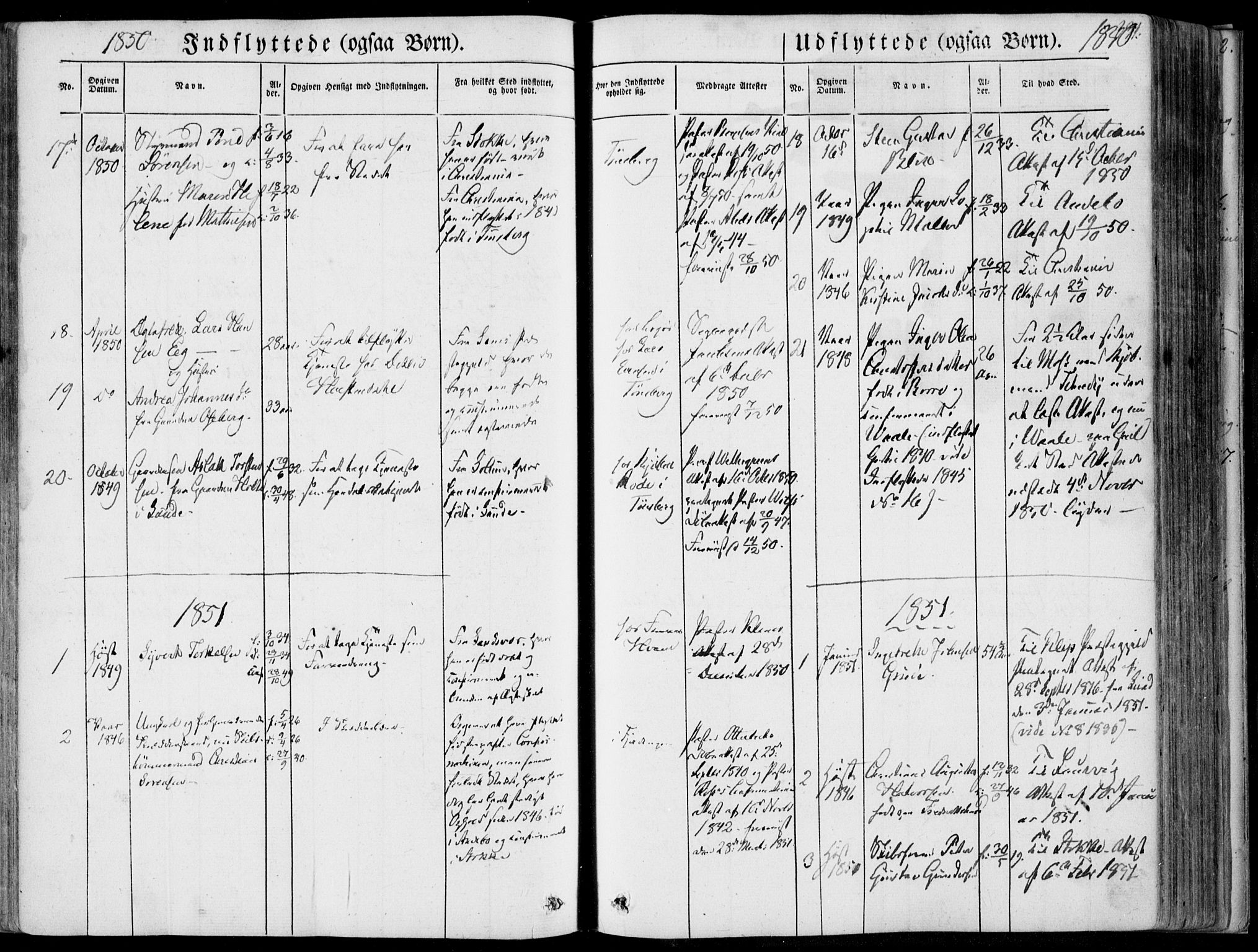 Tønsberg kirkebøker, AV/SAKO-A-330/F/Fa/L0007: Parish register (official) no. I 7, 1845-1854, p. 331