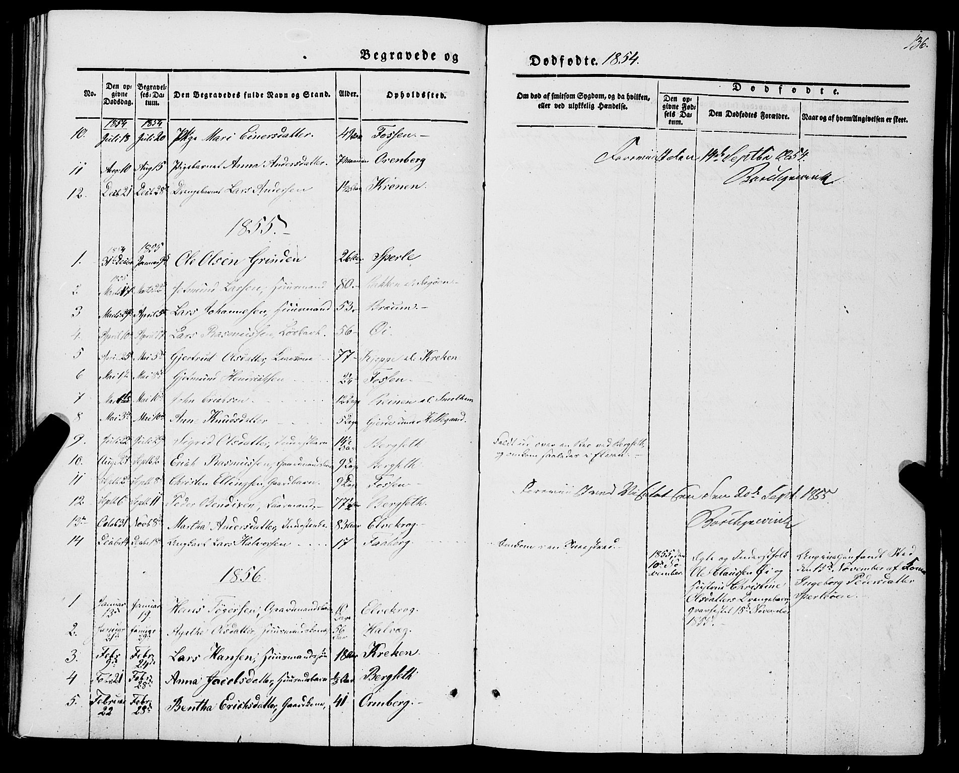 Jostedal sokneprestembete, SAB/A-80601/H/Haa/Haaa/L0005: Parish register (official) no. A 5, 1849-1877, p. 136