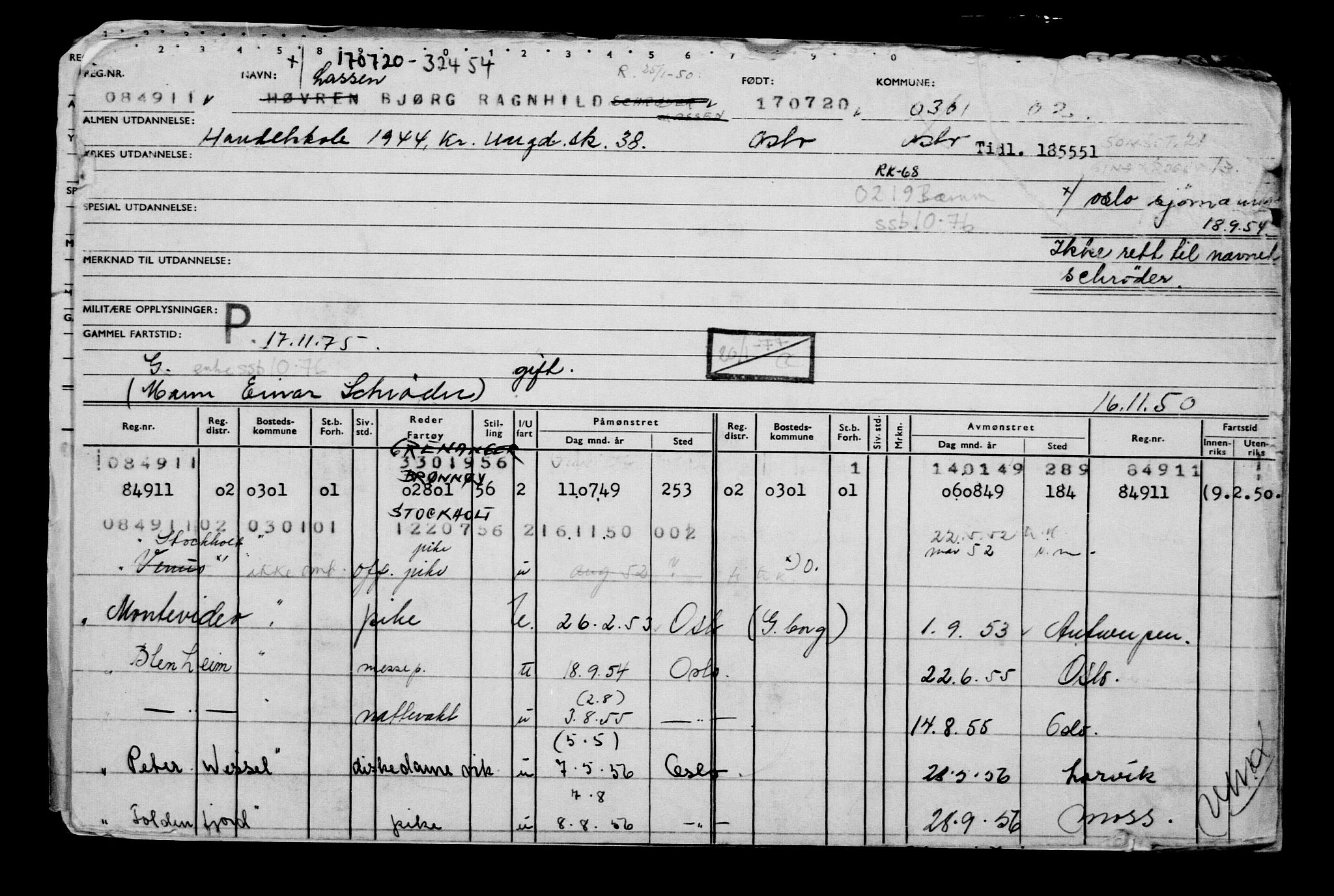 Direktoratet for sjømenn, AV/RA-S-3545/G/Gb/L0183: Hovedkort, 1920, p. 428