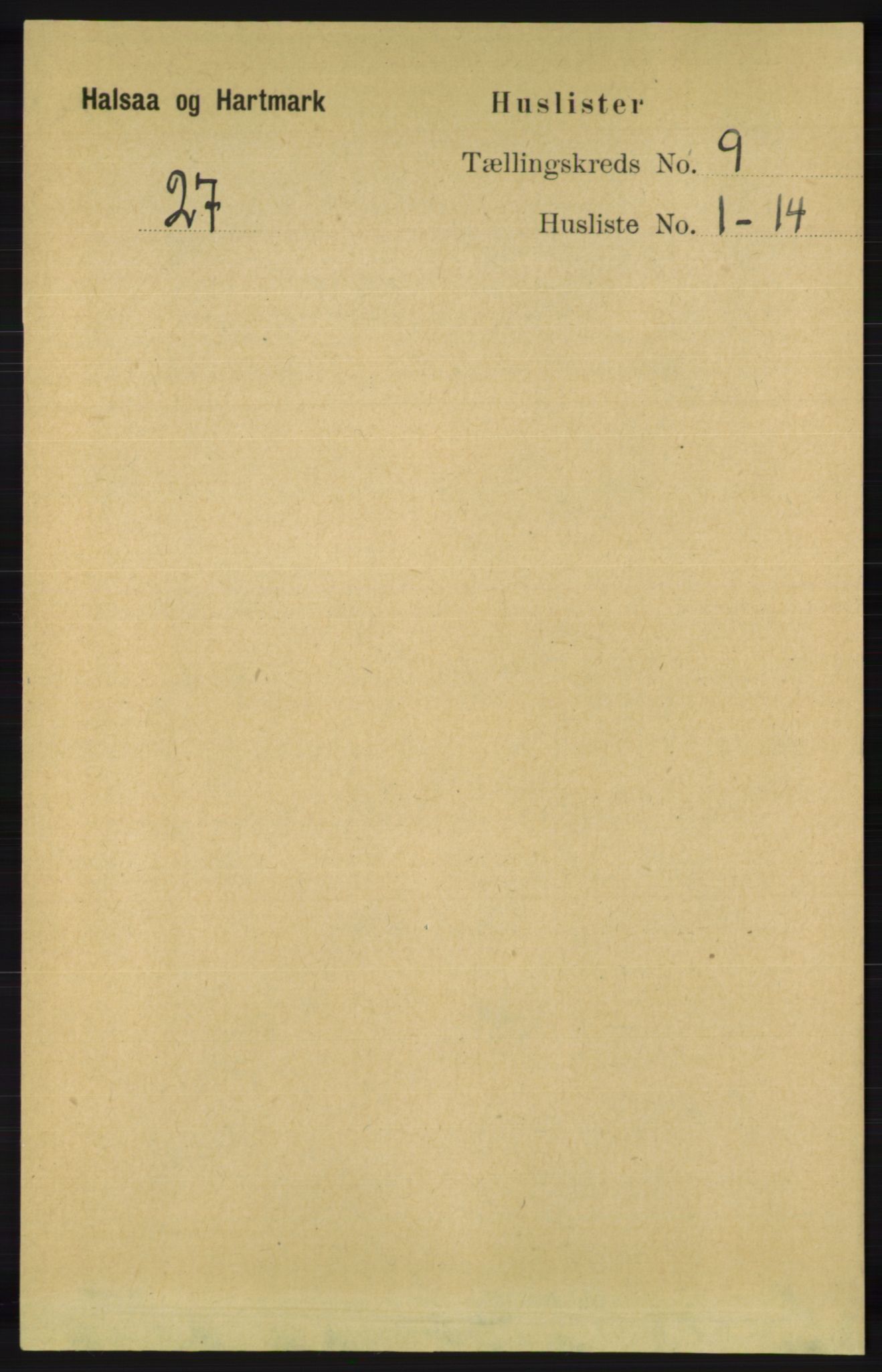 RA, 1891 census for 1019 Halse og Harkmark, 1891, p. 3576