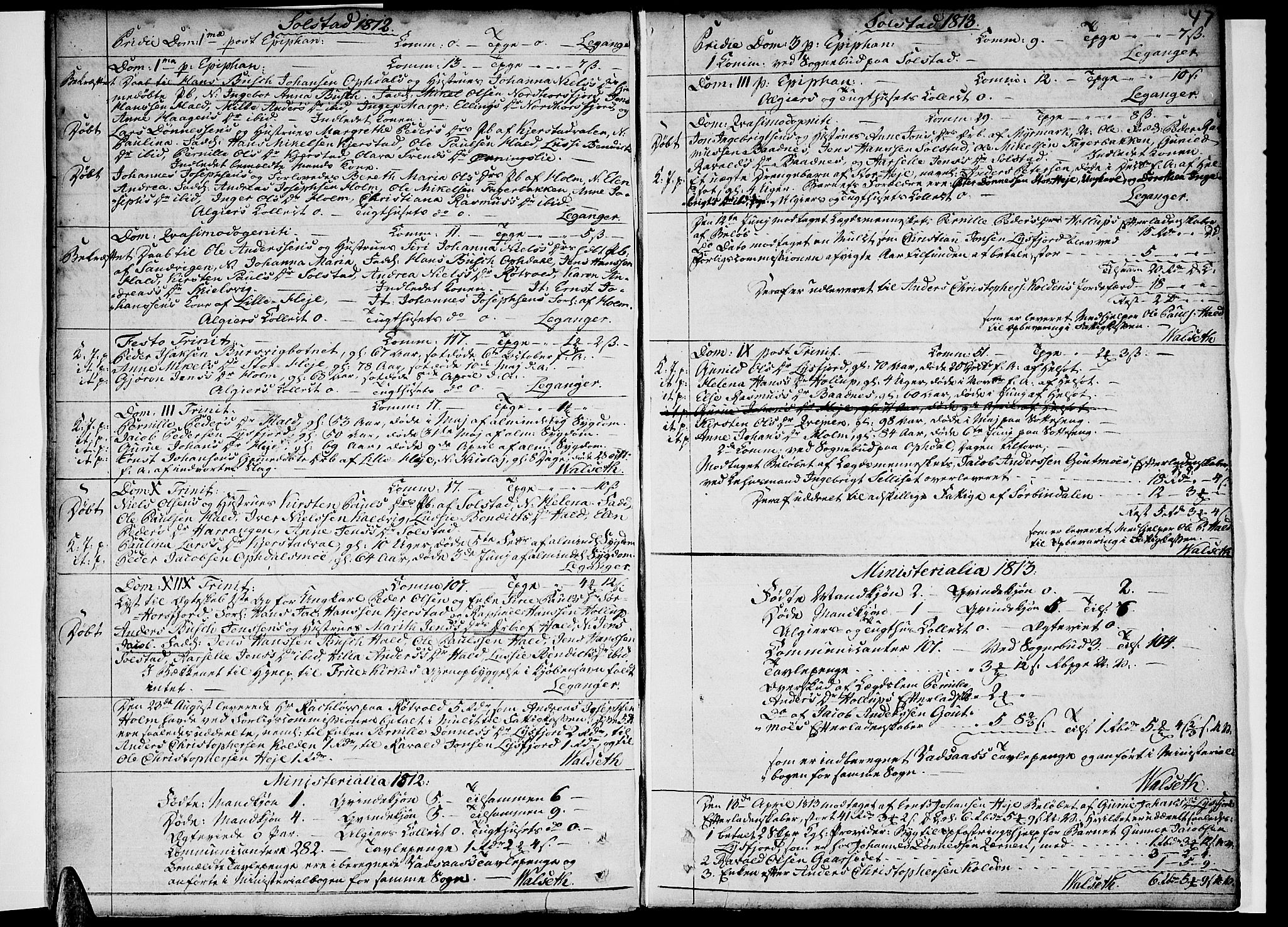 Ministerialprotokoller, klokkerbøker og fødselsregistre - Nordland, SAT/A-1459/811/L0164: Parish register (official) no. 811A02, 1752-1819, p. 47