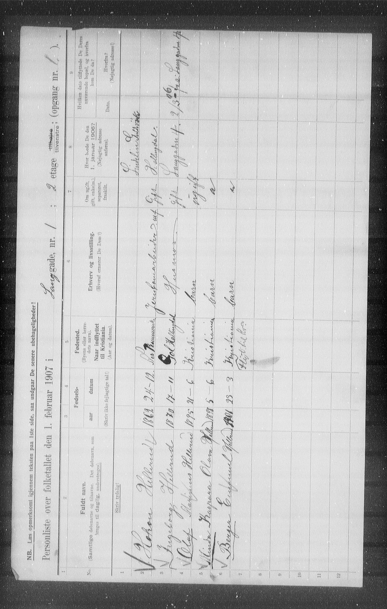 OBA, Municipal Census 1907 for Kristiania, 1907, p. 28804