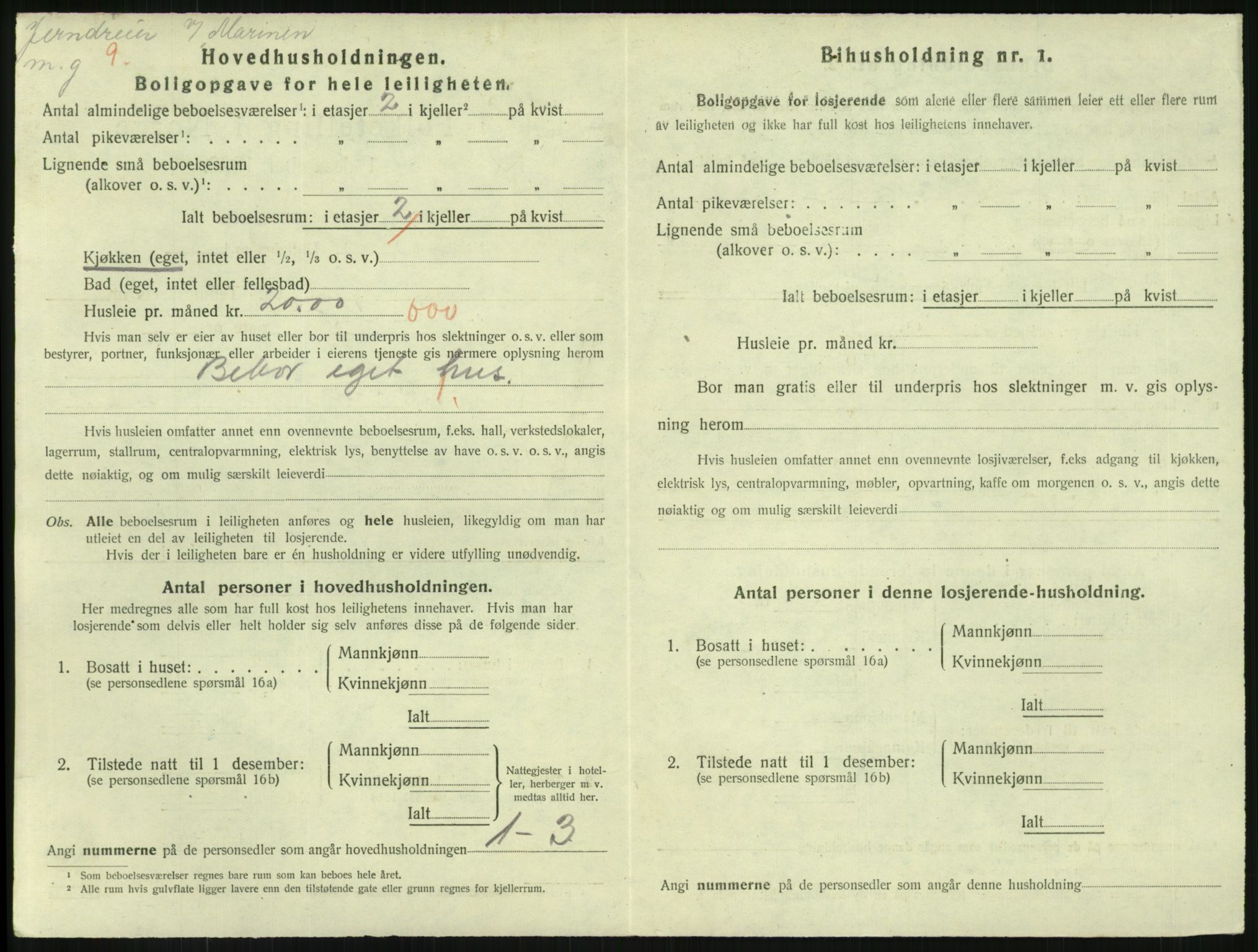 SAKO, 1920 census for Horten, 1920, p. 7082