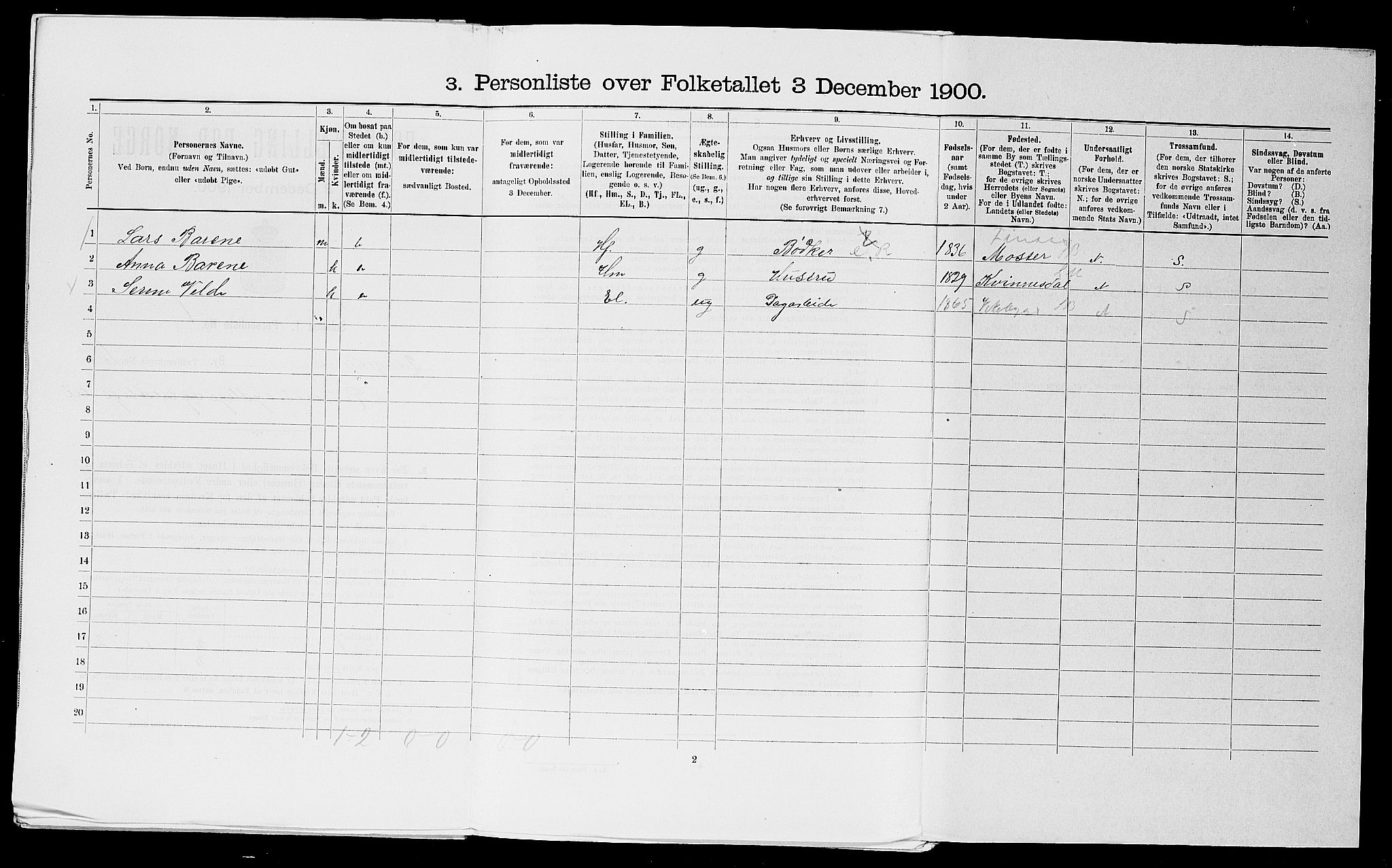 SAST, 1900 census for Haugesund, 1900, p. 2859