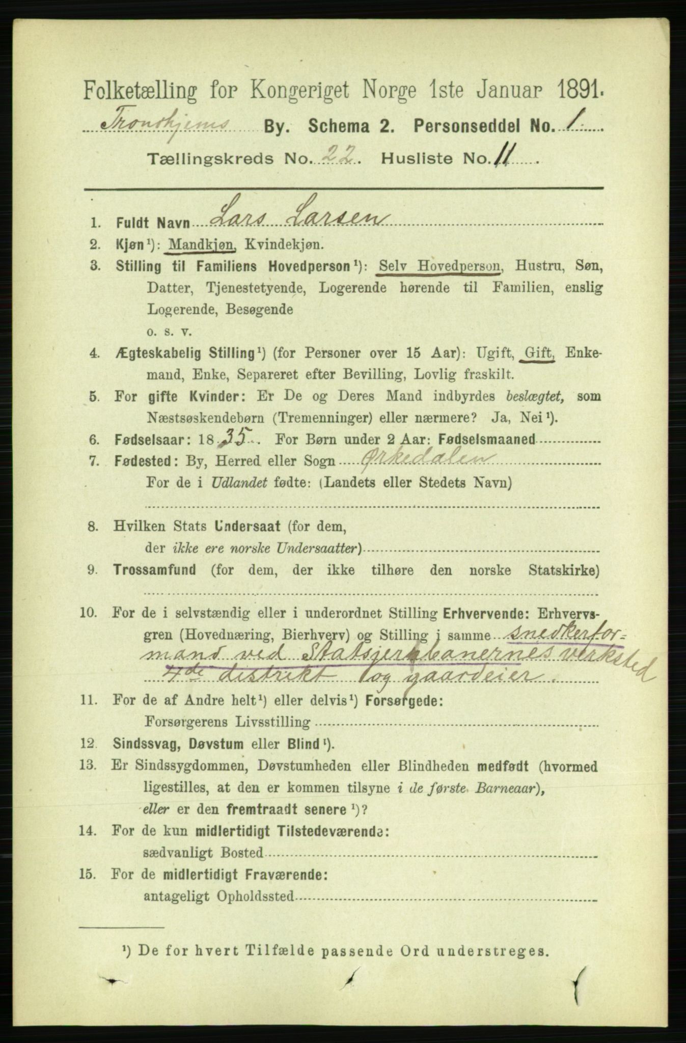 RA, 1891 census for 1601 Trondheim, 1891, p. 16638