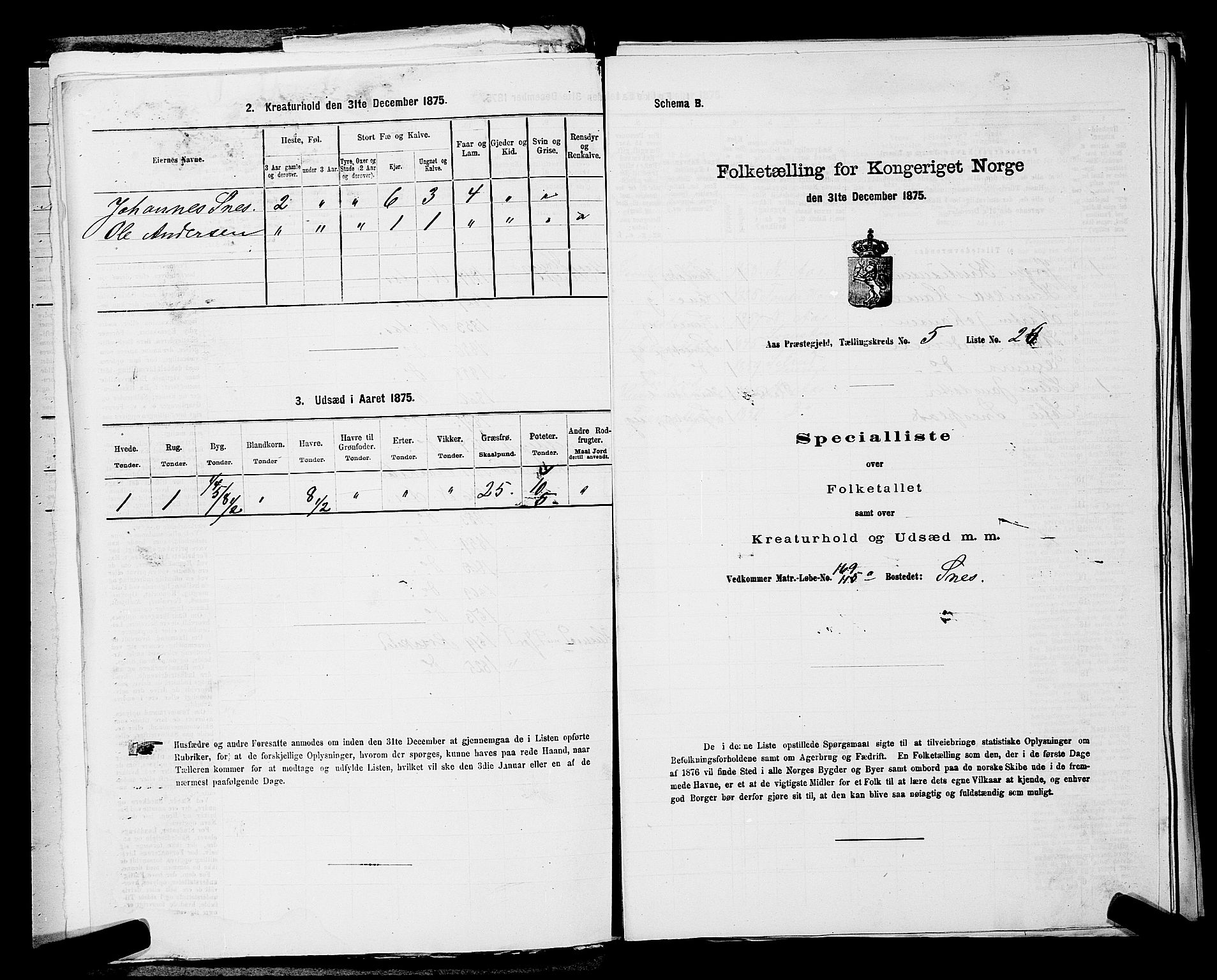 RA, 1875 census for 0214P Ås, 1875, p. 636