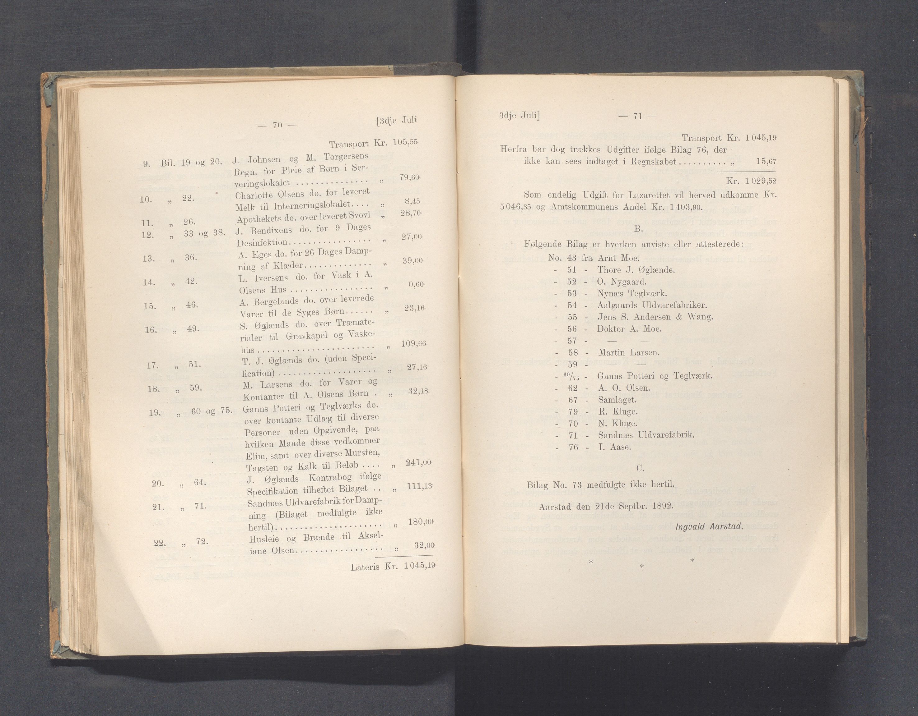 Rogaland fylkeskommune - Fylkesrådmannen , IKAR/A-900/A, 1893, p. 41