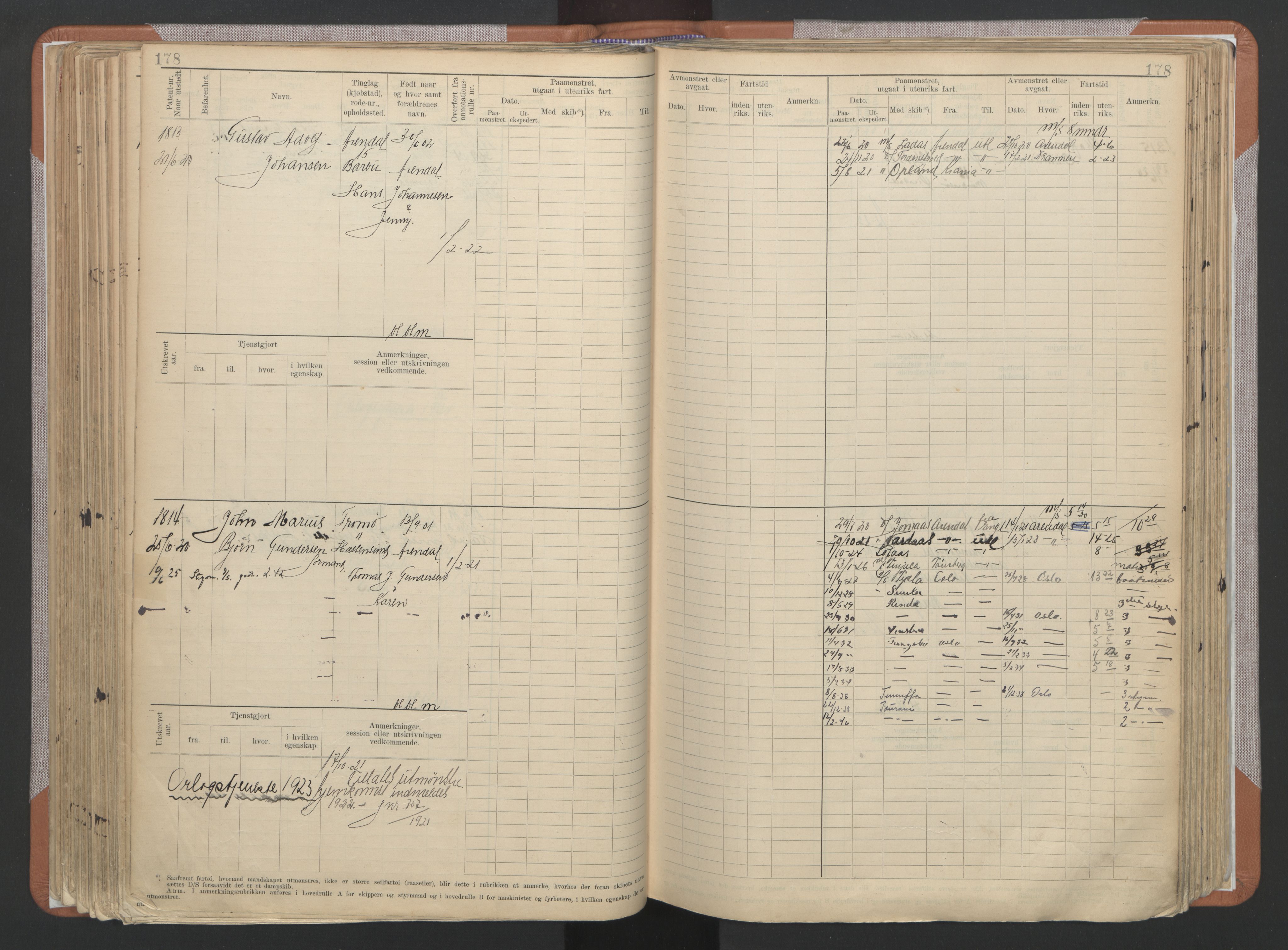 Arendal mønstringskrets, AV/SAK-2031-0012/F/Fb/L0022: Hovedrulle A nr 1466-2242, S-20, 1914-1930, p. 186