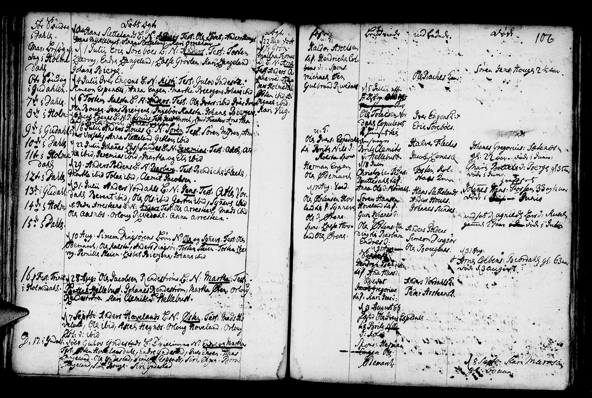 Fjaler sokneprestembete, AV/SAB-A-79801/H/Haa/Haaa/L0001: Parish register (official) no. A 1, 1755-1778, p. 106