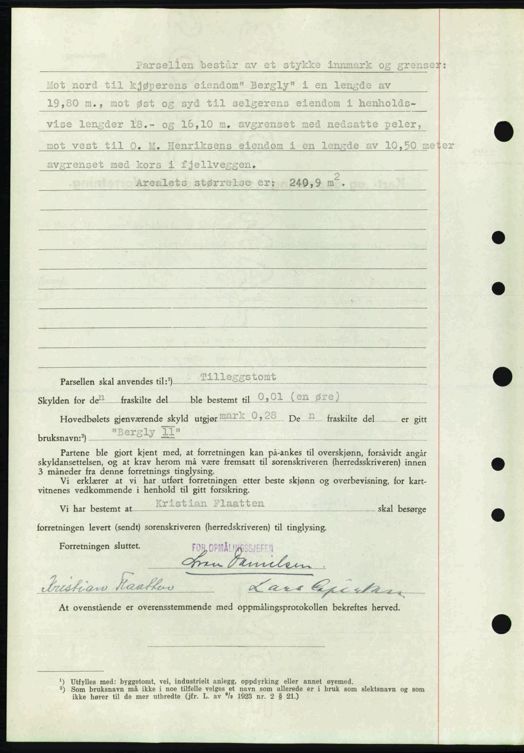 Tønsberg sorenskriveri, AV/SAKO-A-130/G/Ga/Gaa/L0015: Mortgage book no. A15, 1944-1944, Diary no: : 1839/1944