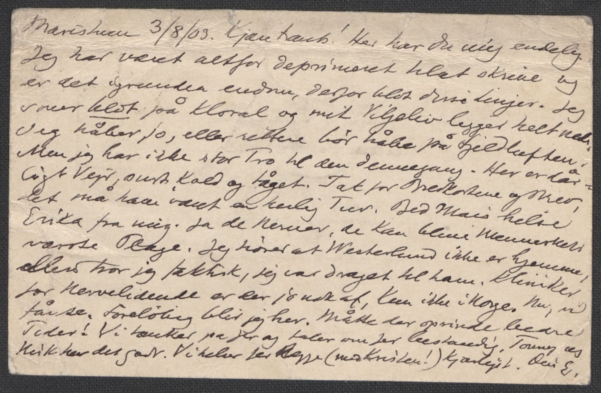 Beyer, Frants, AV/RA-PA-0132/F/L0001: Brev fra Edvard Grieg til Frantz Beyer og "En del optegnelser som kan tjene til kommentar til brevene" av Marie Beyer, 1872-1907, p. 714