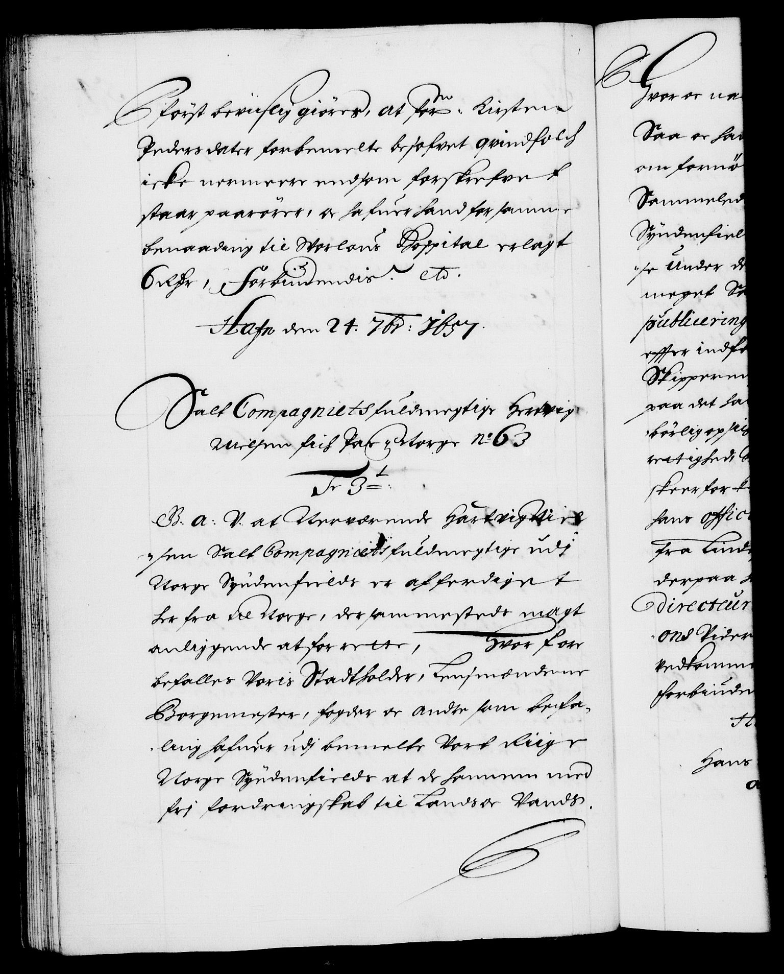 Danske Kanselli 1572-1799, RA/EA-3023/F/Fc/Fca/Fcaa/L0009: Norske registre (mikrofilm), 1657-1660, p. 54b