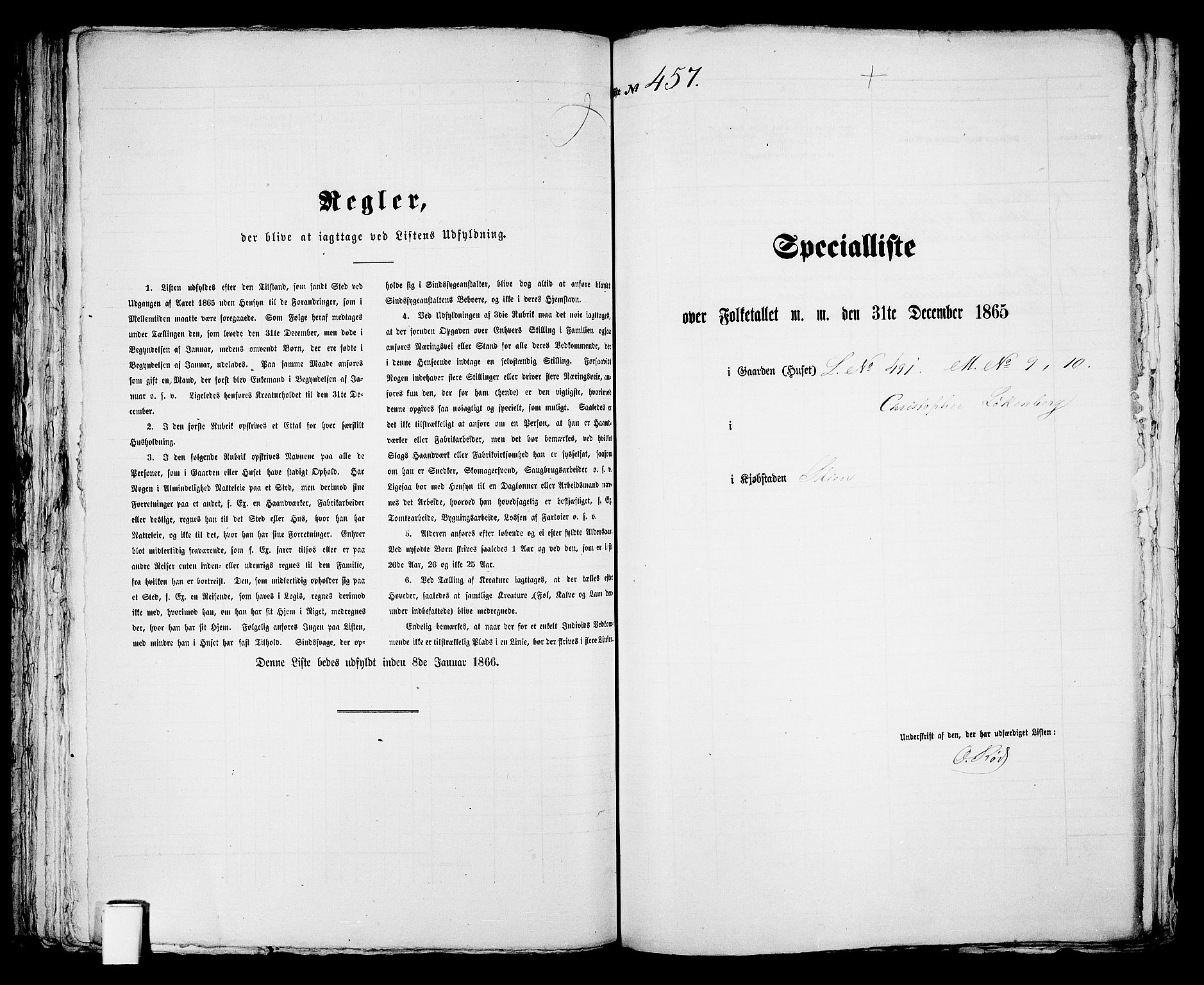 RA, 1865 census for Skien, 1865, p. 939