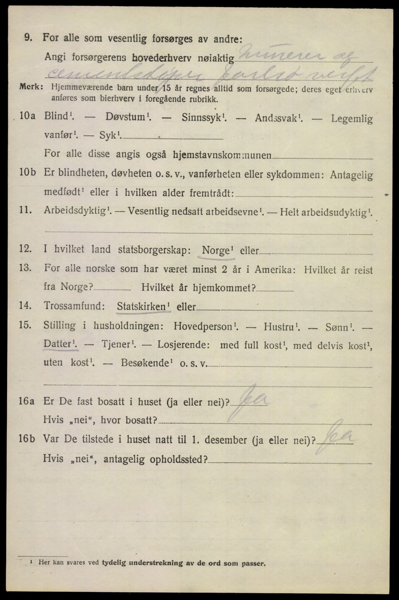 SAKO, 1920 census for Sem, 1920, p. 12948