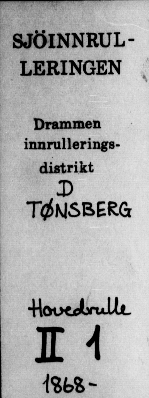 Tønsberg innrulleringskontor, AV/SAKO-A-786/F/Fc/Fcb/L0001: Hovedrulle Patent nr. 1-1102, 1868, p. 1