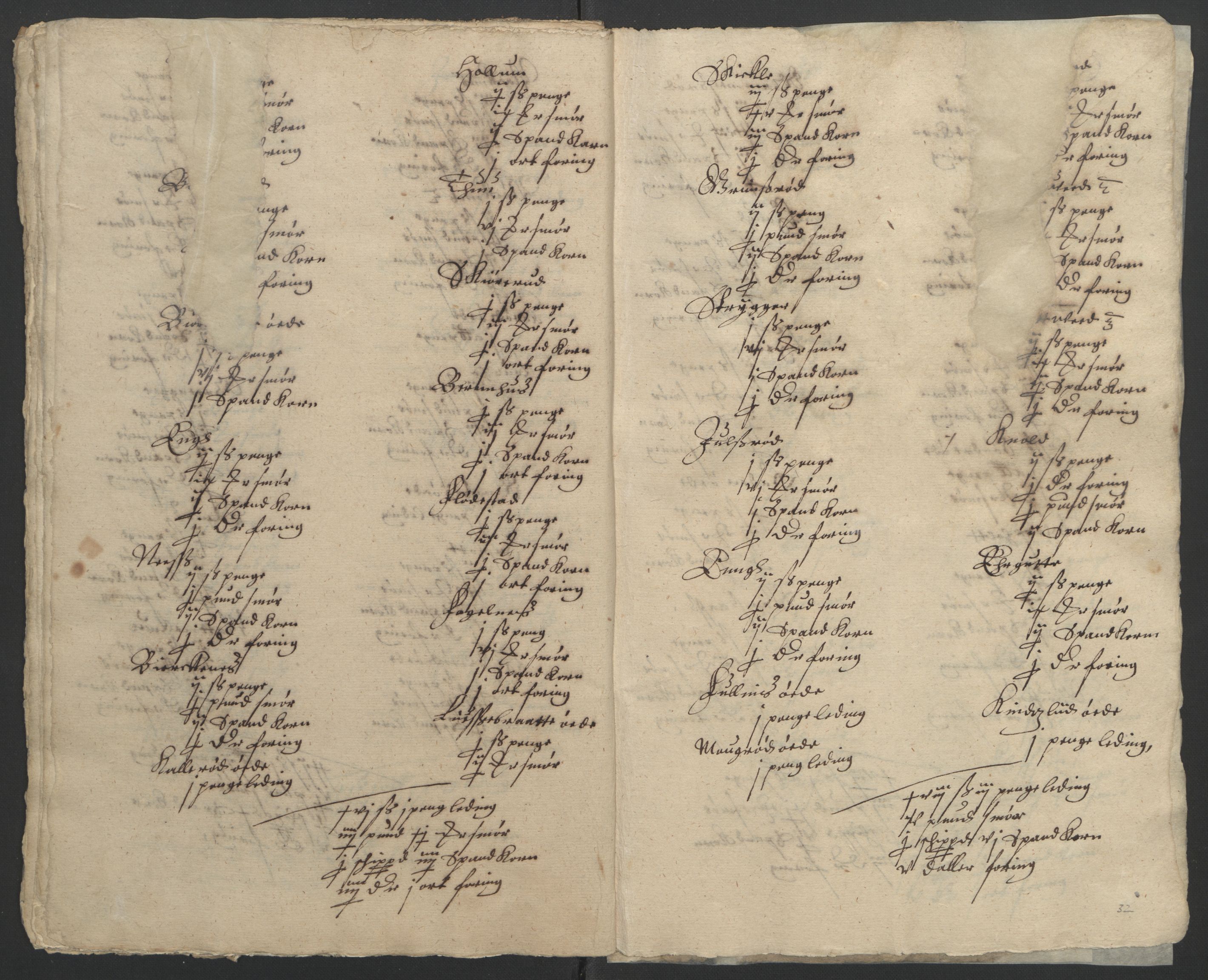 Stattholderembetet 1572-1771, AV/RA-EA-2870/Ek/L0002/0001: Jordebøker til utlikning av garnisonsskatt 1624-1626: / Jordebøker for noen vikværske len, 1624-1626, p. 70