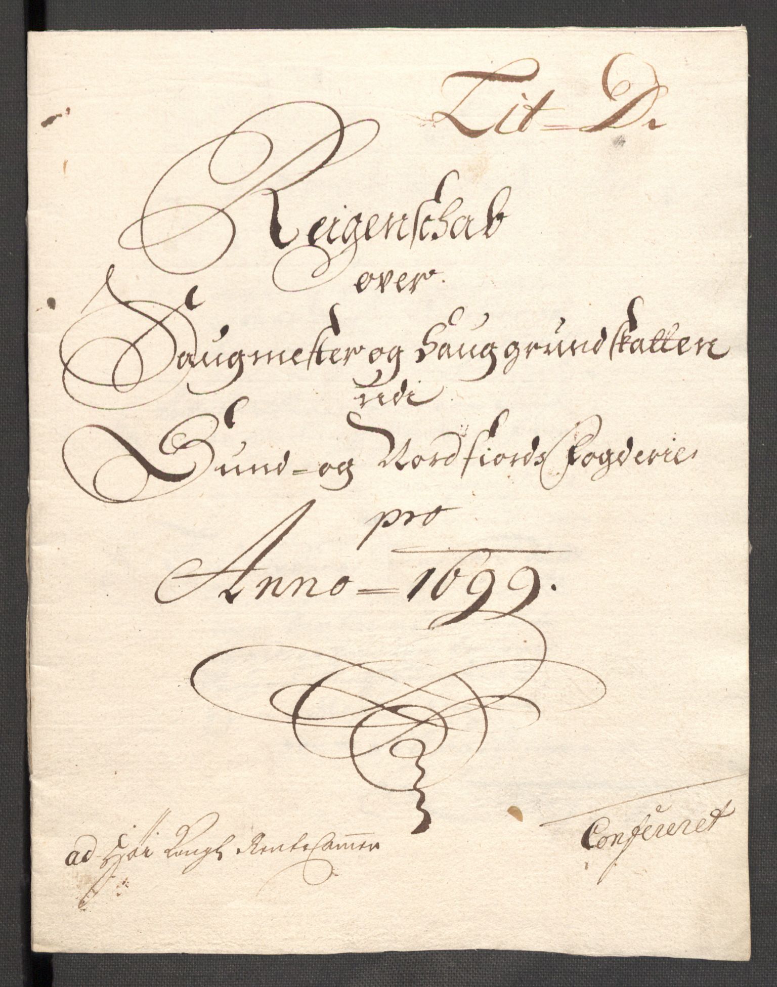 Rentekammeret inntil 1814, Reviderte regnskaper, Fogderegnskap, RA/EA-4092/R53/L3424: Fogderegnskap Sunn- og Nordfjord, 1699, p. 125