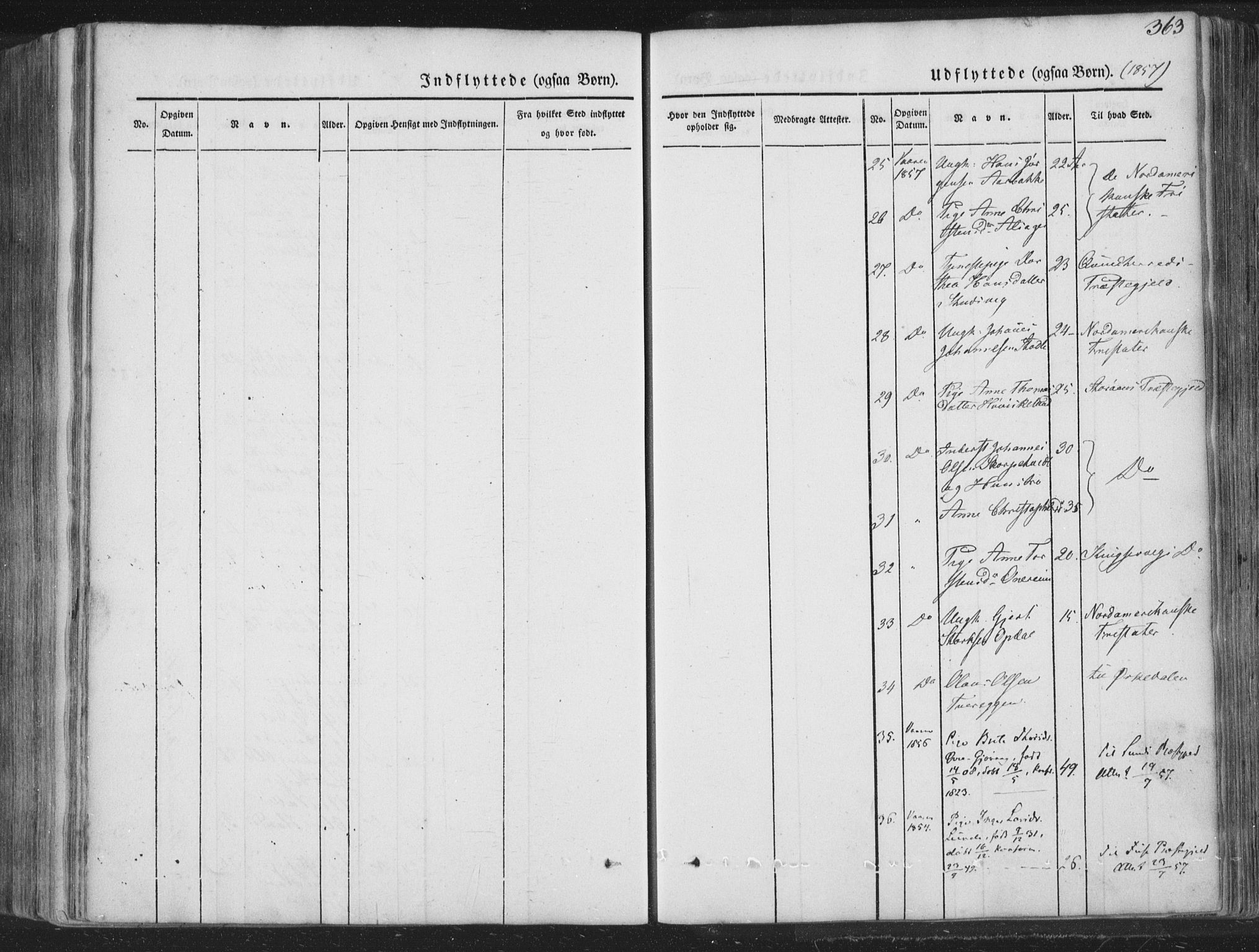 Tysnes sokneprestembete, AV/SAB-A-78601/H/Haa: Parish register (official) no. A 10, 1848-1859, p. 363