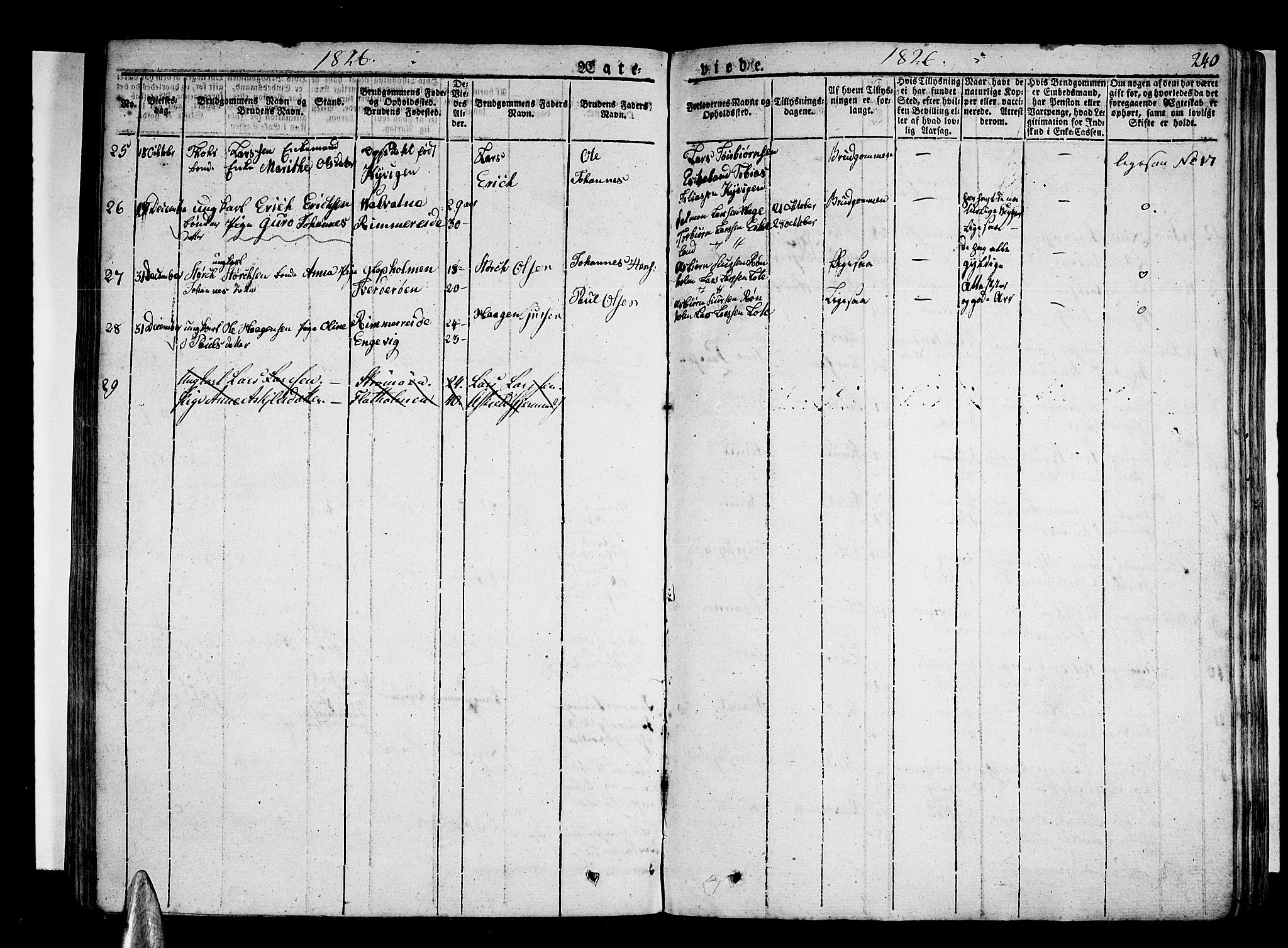 Stord sokneprestembete, SAB/A-78201/H/Haa: Parish register (official) no. A 6, 1826-1840, p. 240