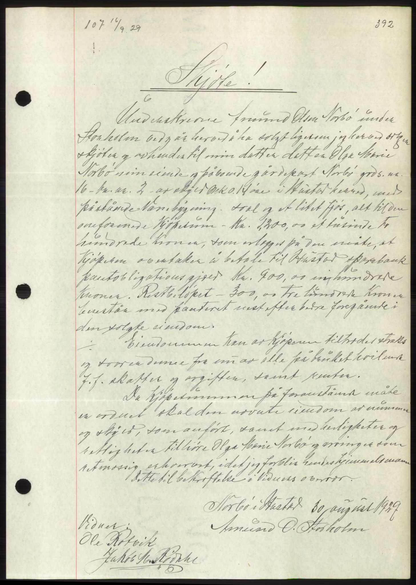 Romsdal sorenskriveri, AV/SAT-A-4149/1/2/2C/L0056: Mortgage book no. 50, 1929-1929, Deed date: 16.09.1929