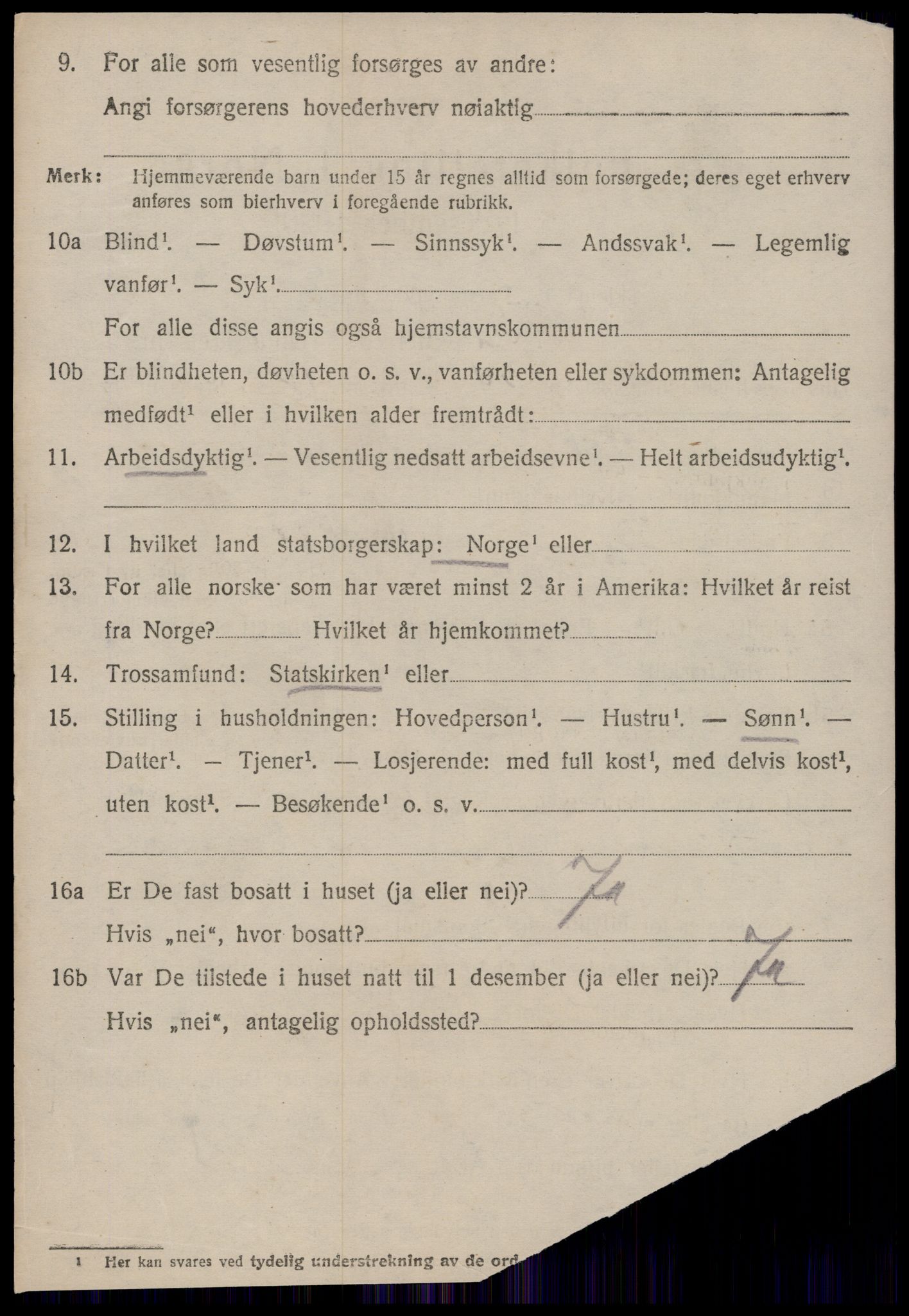 SAT, 1920 census for Frei, 1920, p. 1696