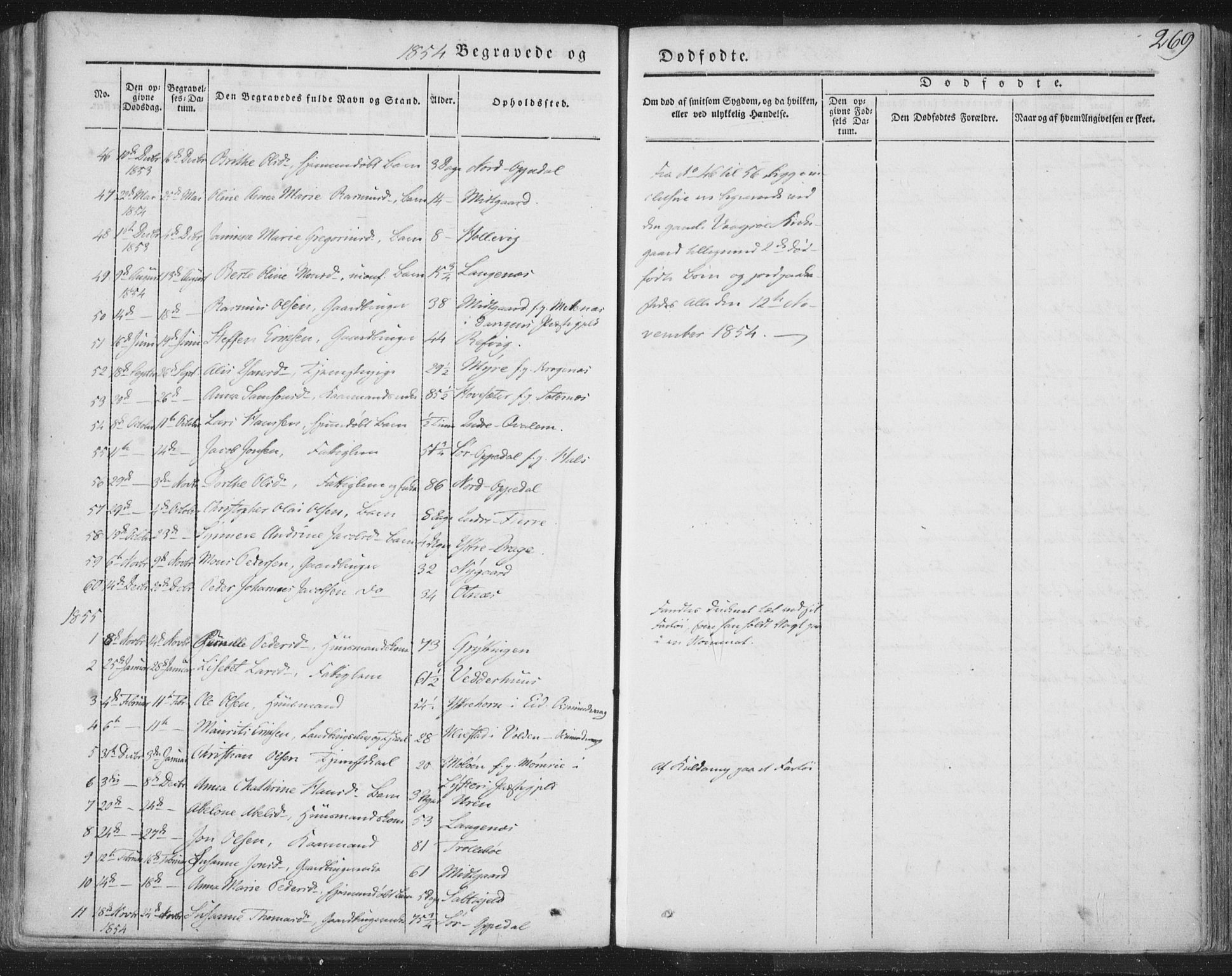 Selje sokneprestembete, AV/SAB-A-99938/H/Ha/Haa/Haaa: Parish register (official) no. A 10, 1844-1858, p. 269